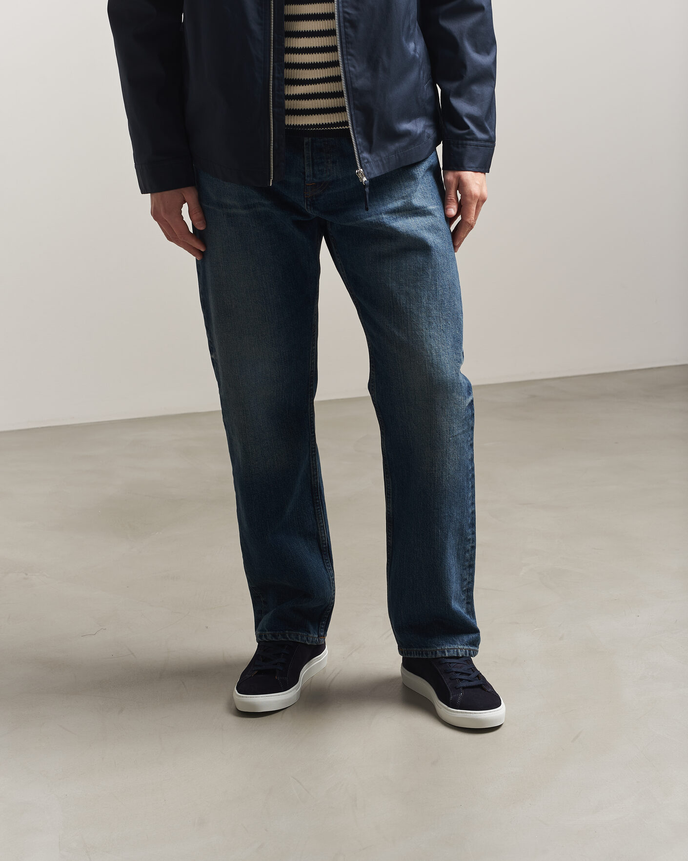 Men | Sneakers | A Day's March | Marching Suede Sneaker Navy