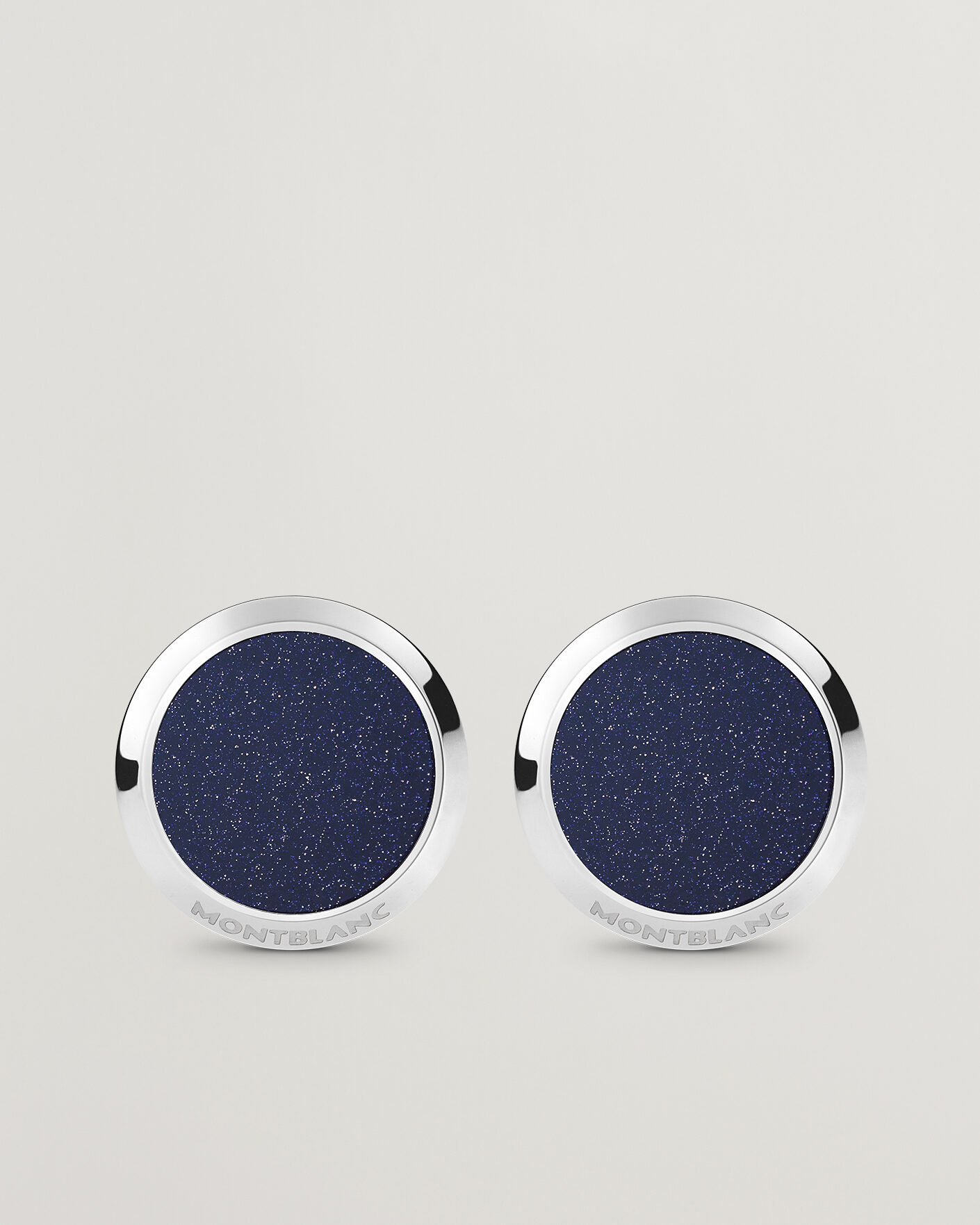Montblanc Meisterstück Cufflinks Blue Goldstone at CareOfCarl.com
