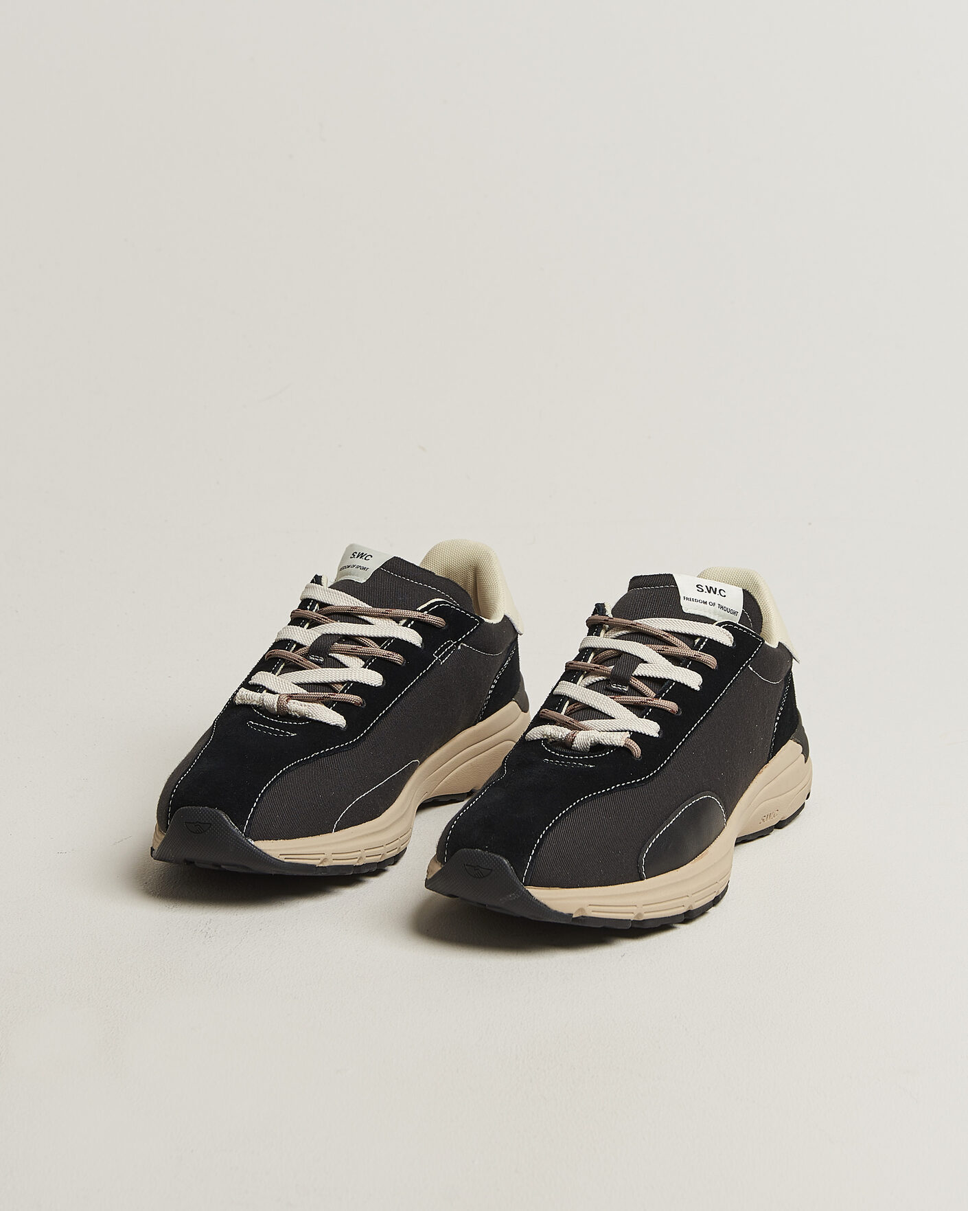 Men | Sneakers | Stepney Workers Club | Legion Suede Twill Sneaker Black