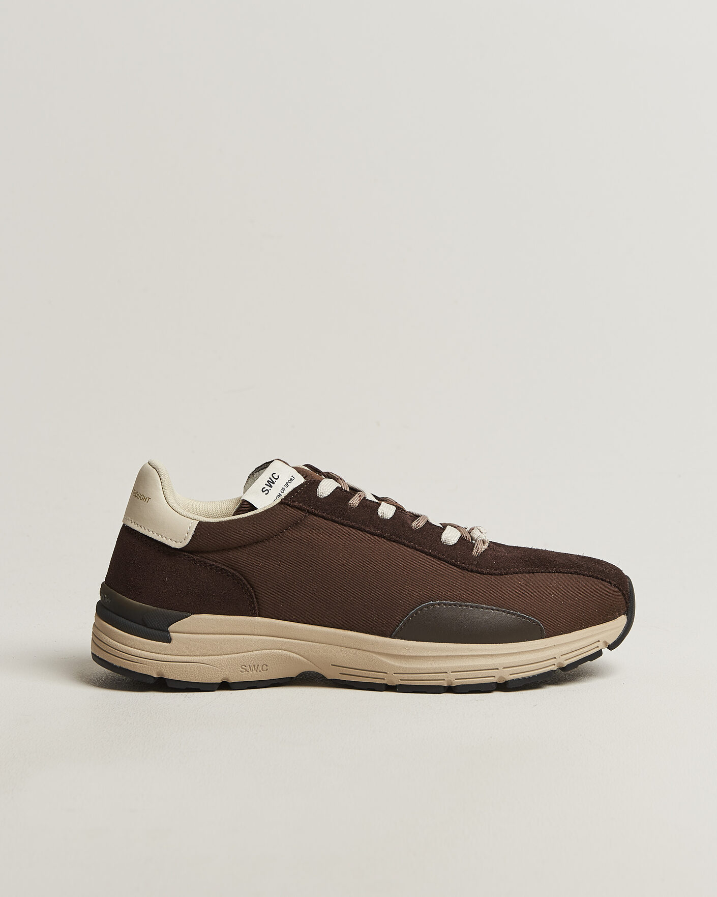 Men | Sneakers | Stepney Workers Club | Legion Suede Twill Sneaker Dark Brown
