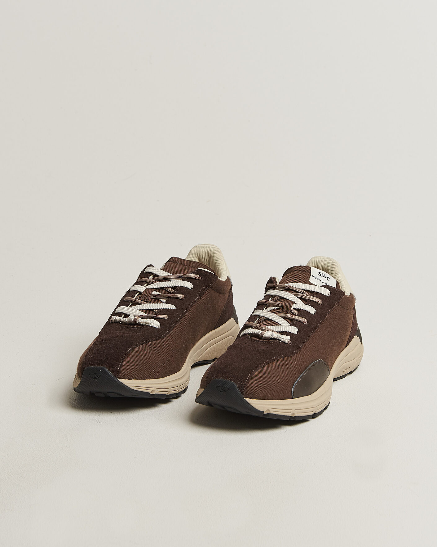 Men | Sneakers | Stepney Workers Club | Legion Suede Twill Sneaker Dark Brown