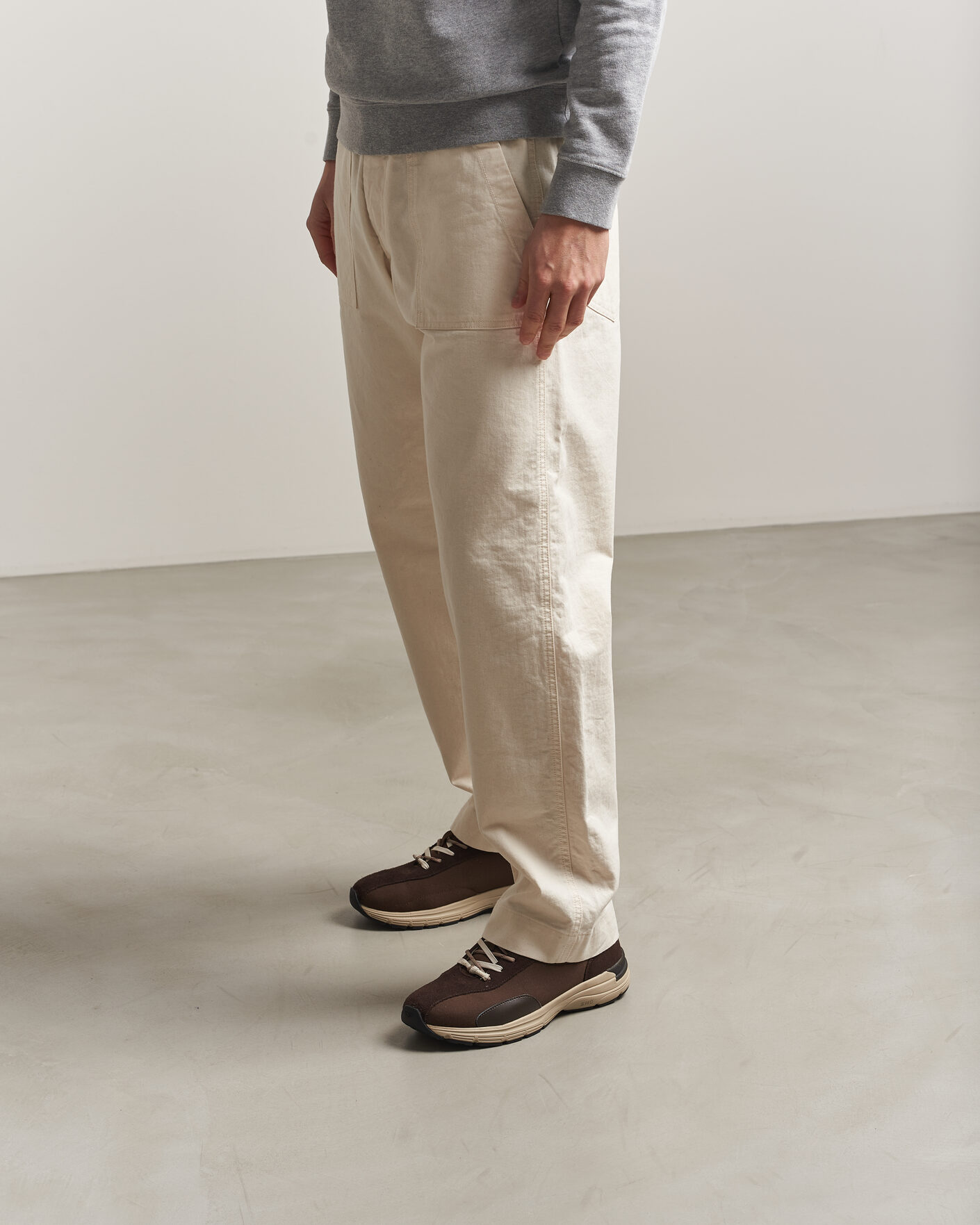 Men | Sneakers | Stepney Workers Club | Legion Suede Twill Sneaker Dark Brown