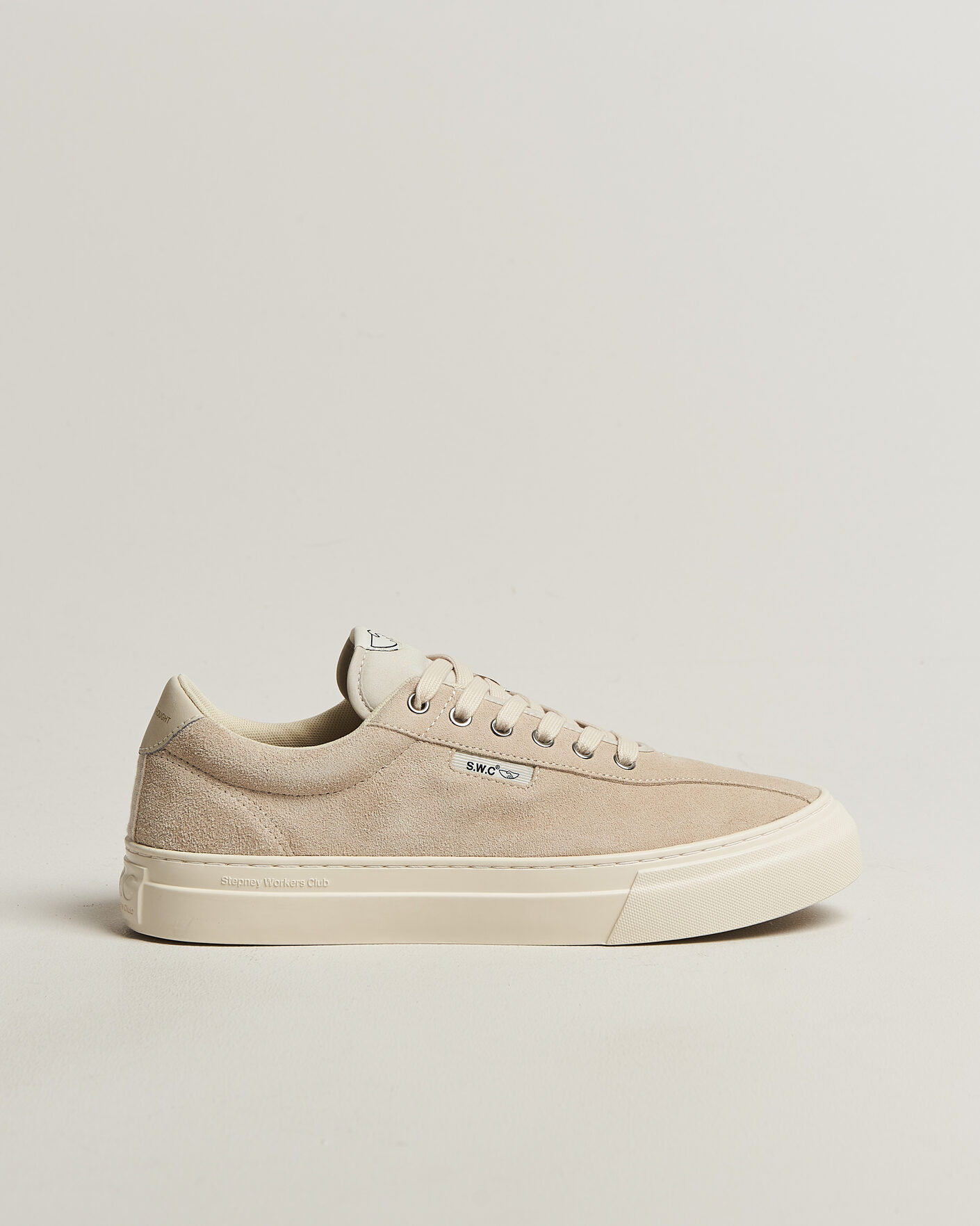 Men | Sneakers | Stepney Workers Club | Dellow 02 Cupsole Suede Sneaker Oat