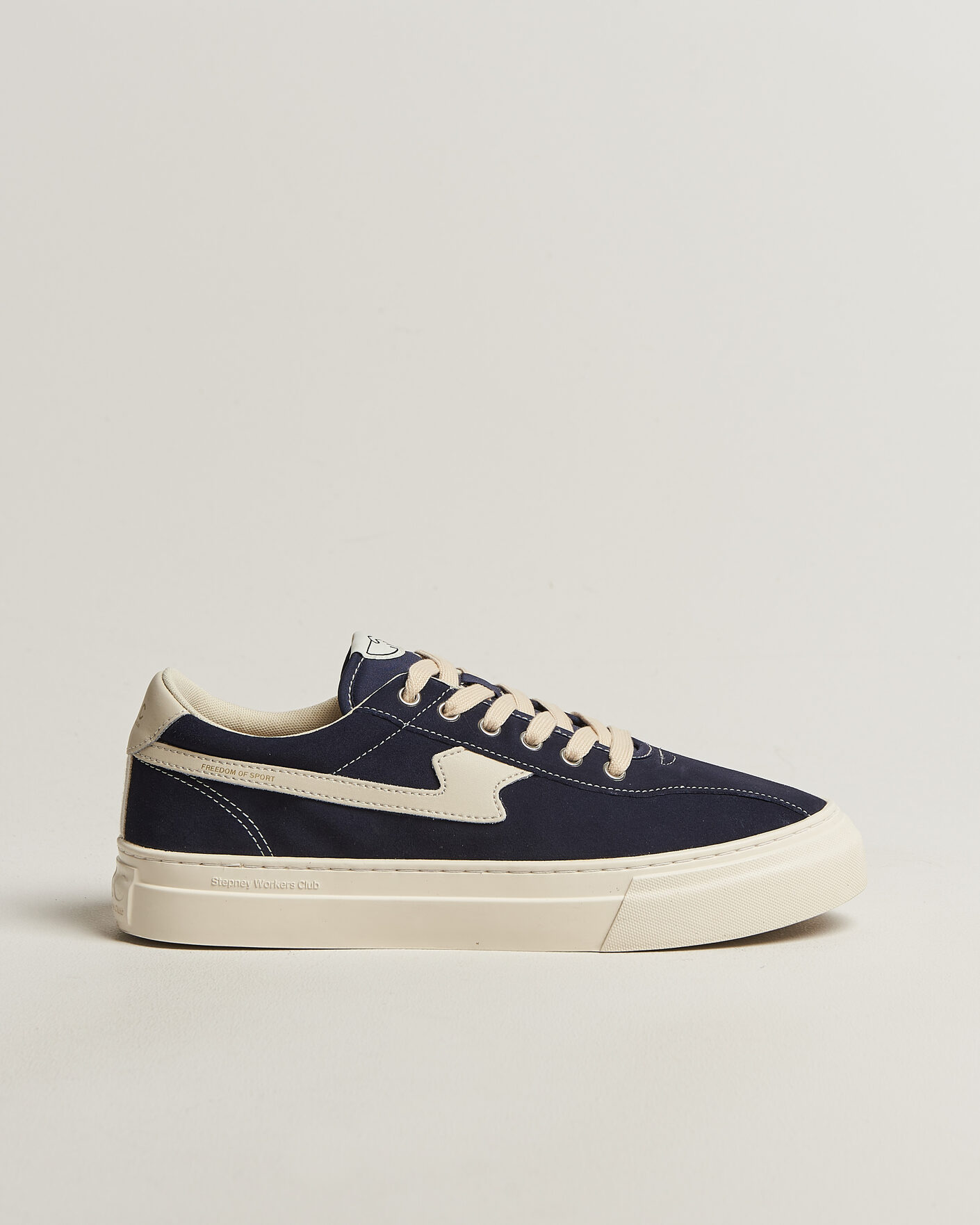 Men | Sneakers | Stepney Workers Club | Dellow S-Strike Cupsole Suede Sneaker Navy