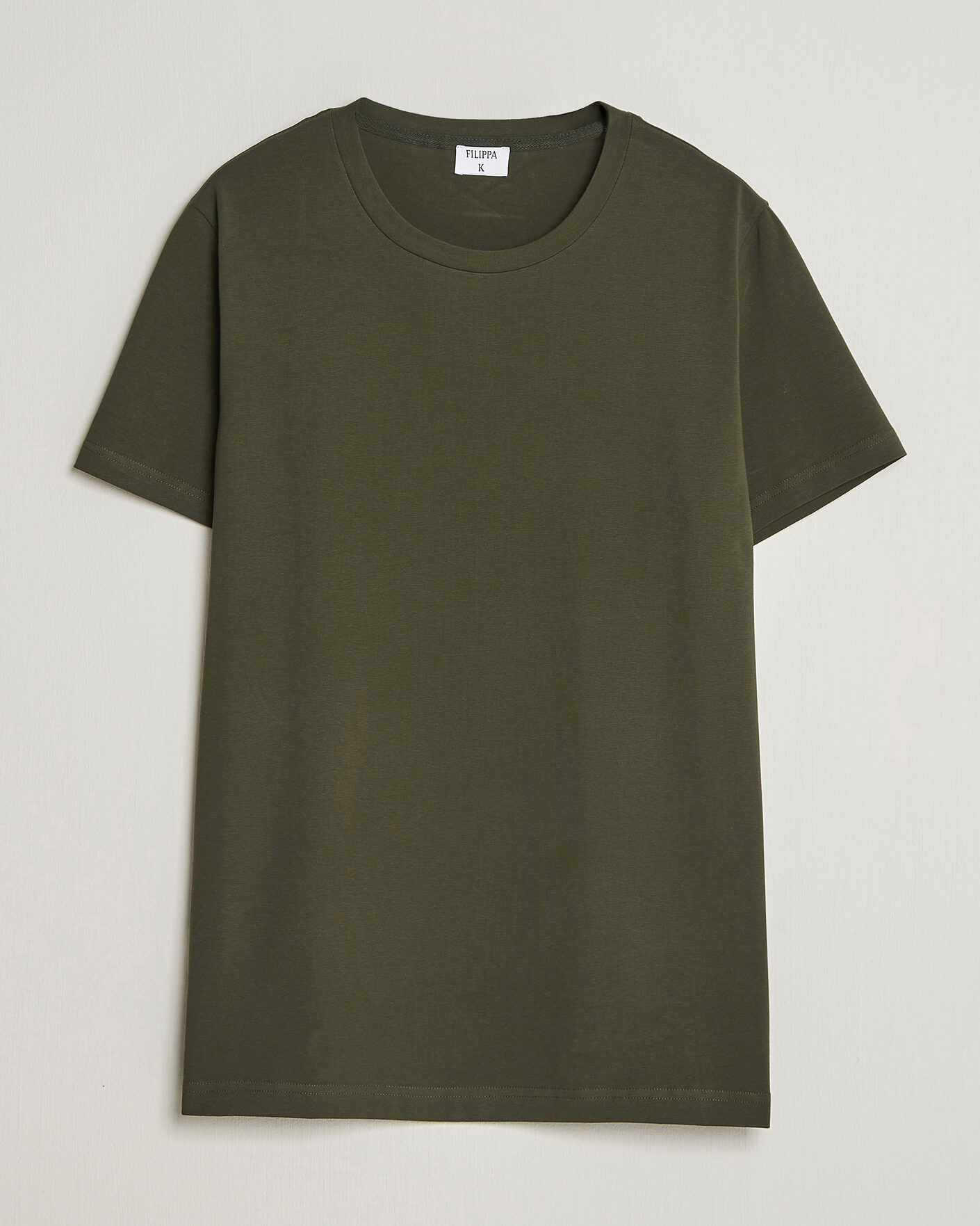 Men | T-Shirts | Filippa K | Soft Lycra T-Shirt Midnight Olive