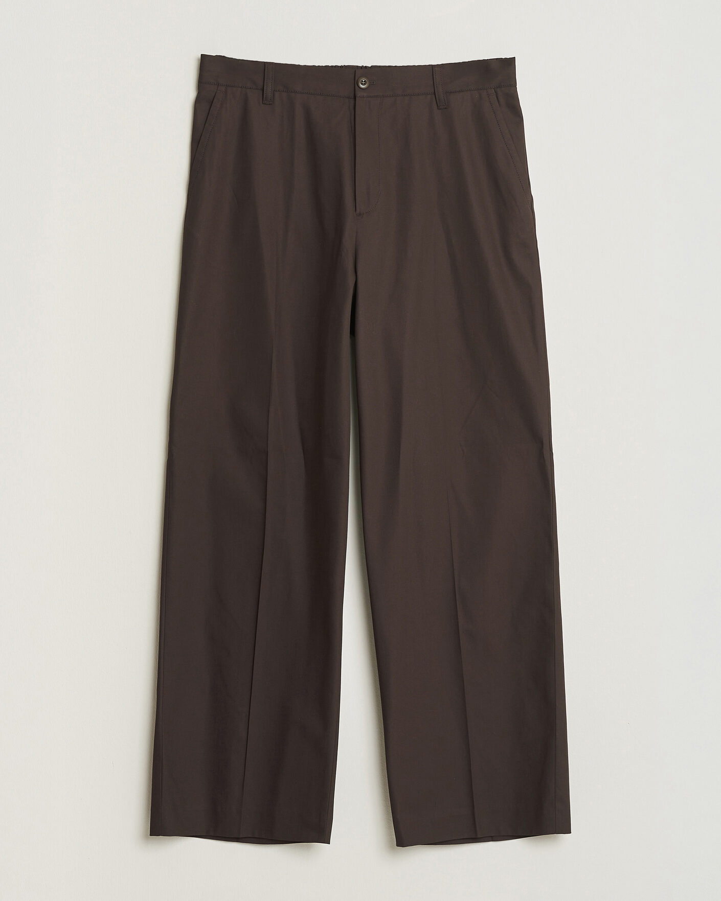 Men | Trousers | Filippa K | Reeve Cotton Trousers Dark Chocolate