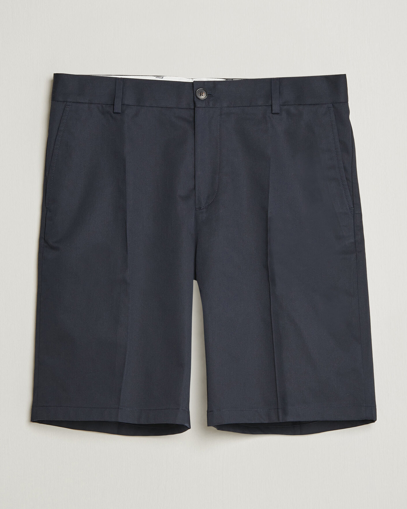 Men | Shorts | Filippa K | Tailored Cotton Chino Shorts Navy