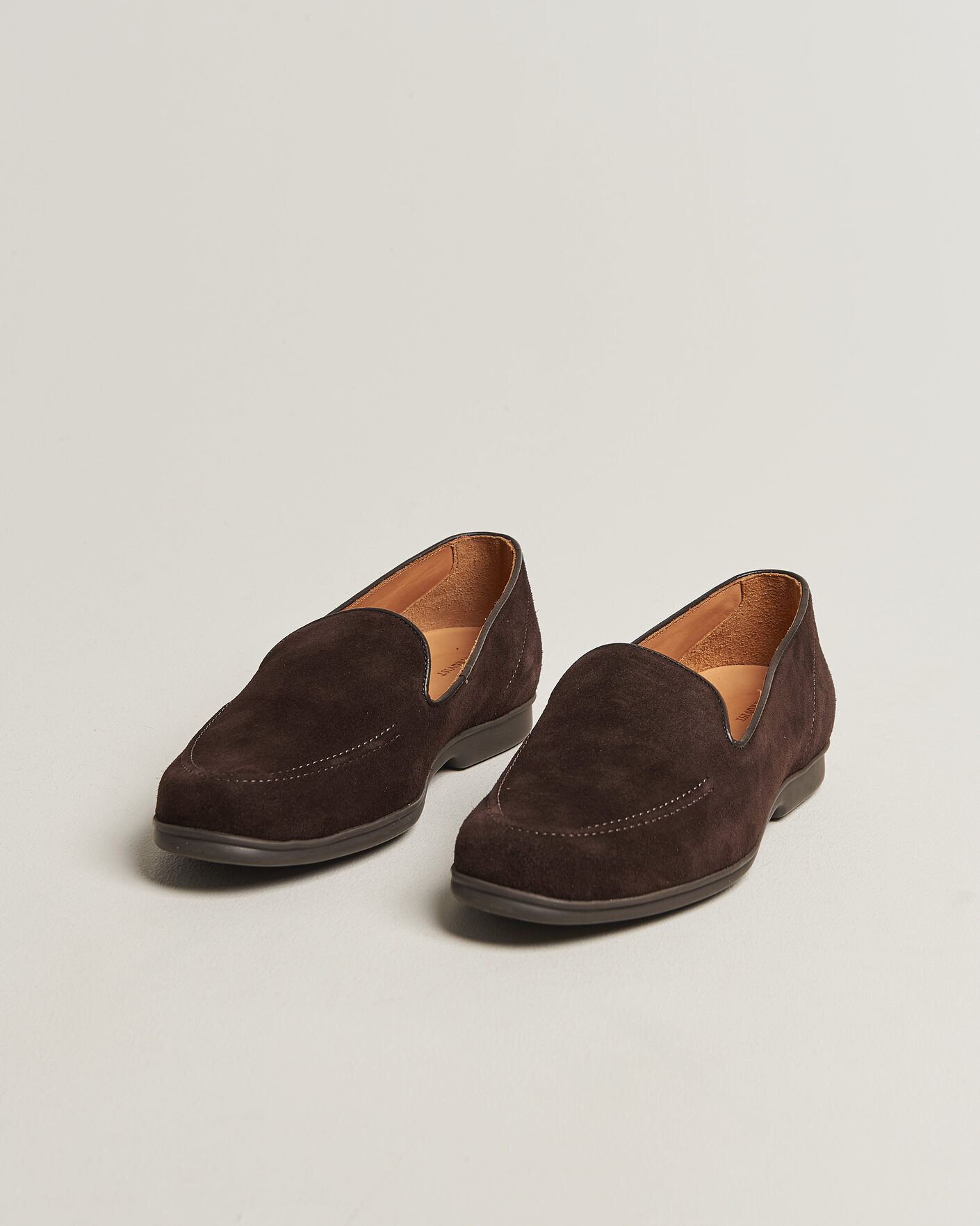 Men | Loafers | Myrqvist | Brännö II Loafers Dark Brown Suede