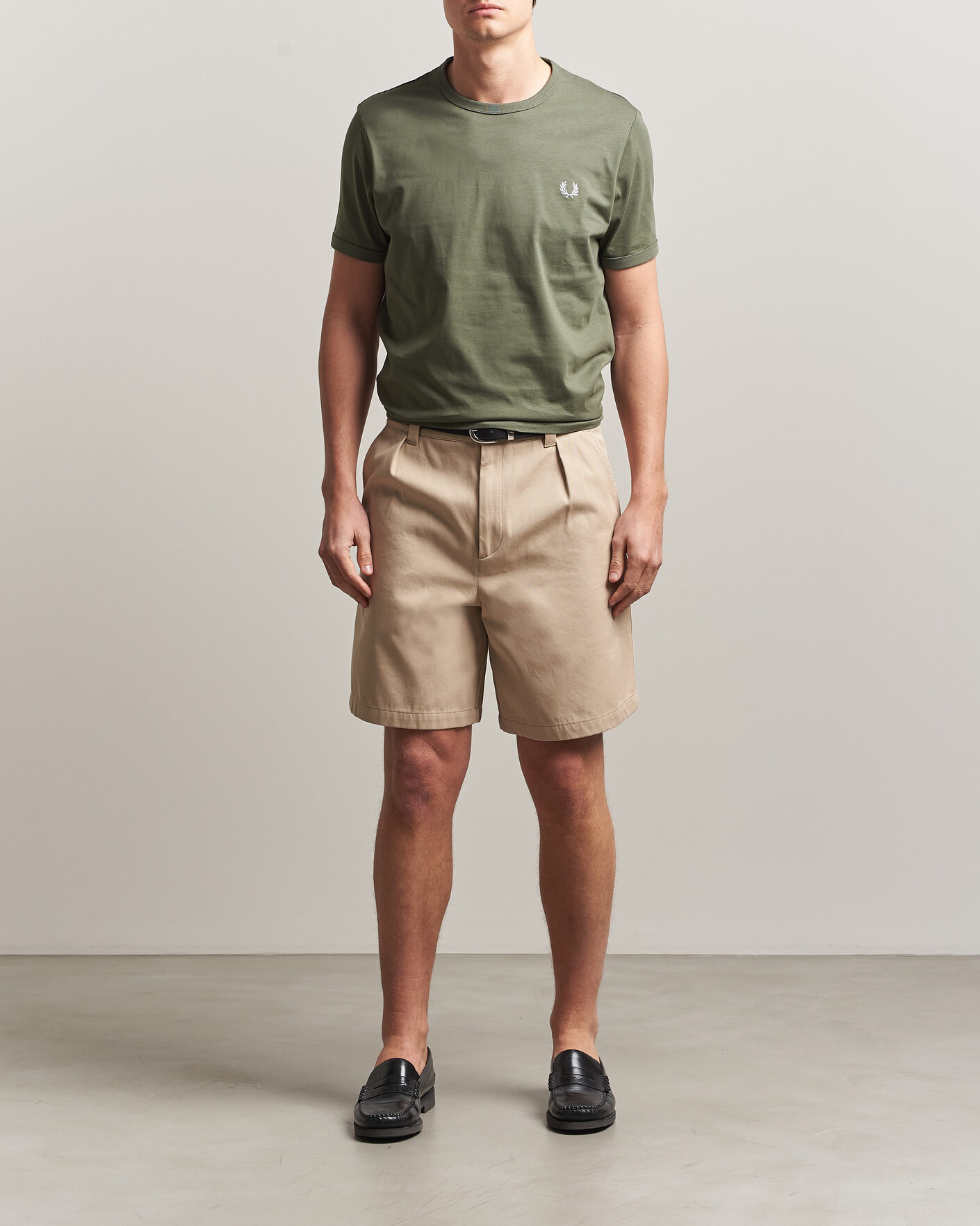 Men | T-Shirts | Fred Perry | Ringer T-Shirt Laurel Wreath Green