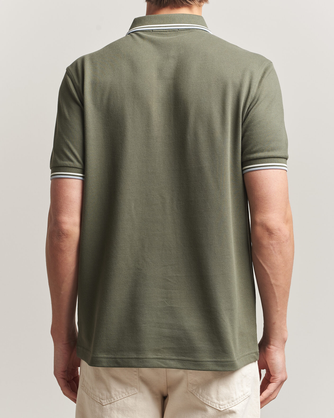 Men | Polo Shirts | Fred Perry | Twin Tipped Polo Shirt Laurel Wreath Green