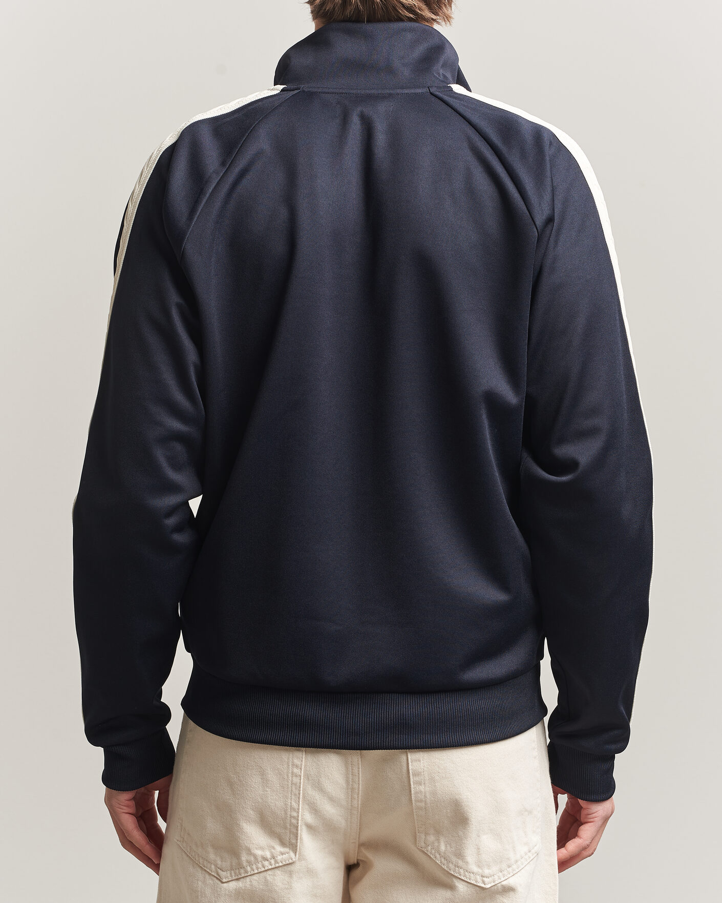 Men | Sweaters & Knitwear | Fred Perry | Cable Taped Track Jacket Navy