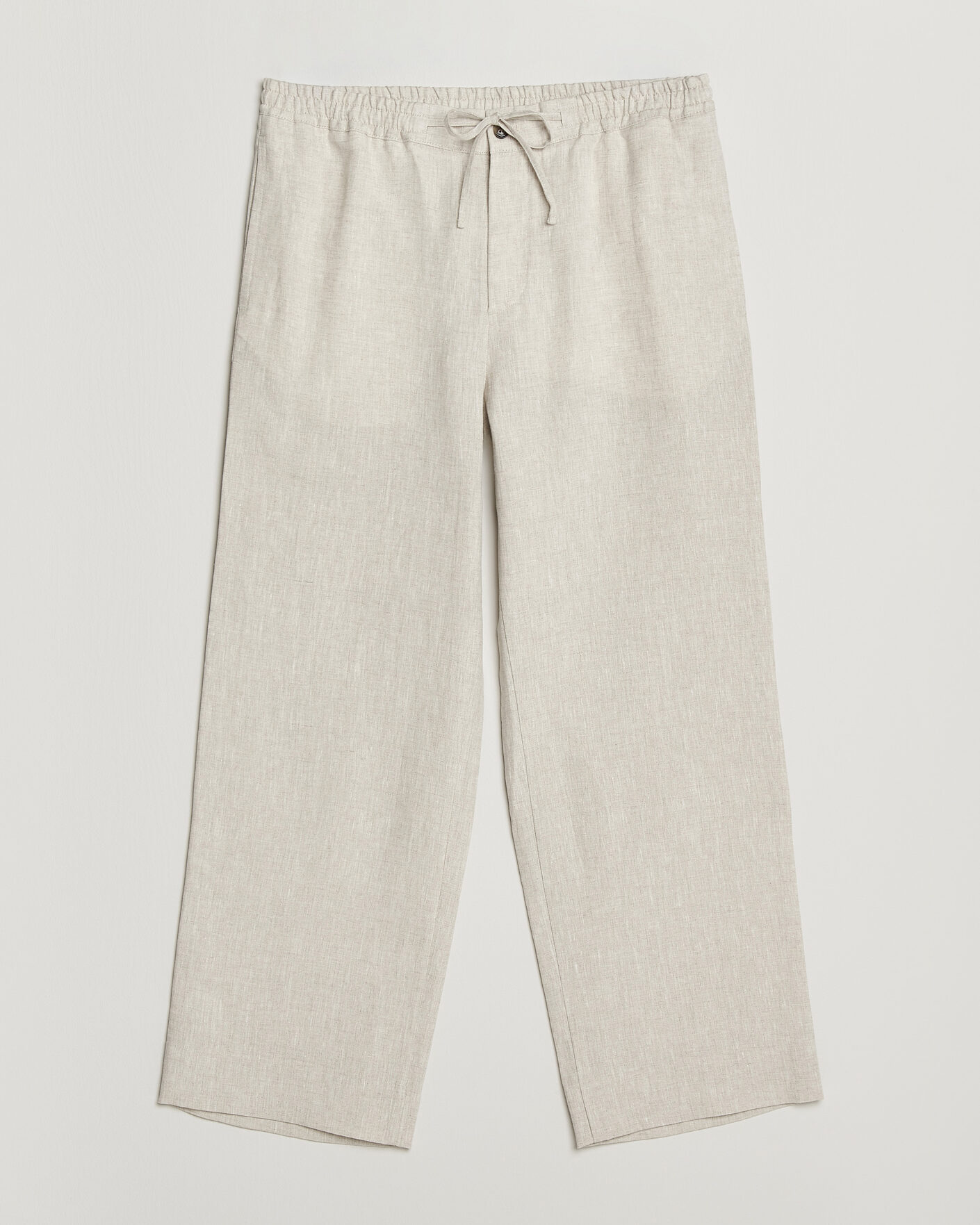 Men | Trousers | J.Lindeberg | Noah Drape Linen Pants Moonbeam