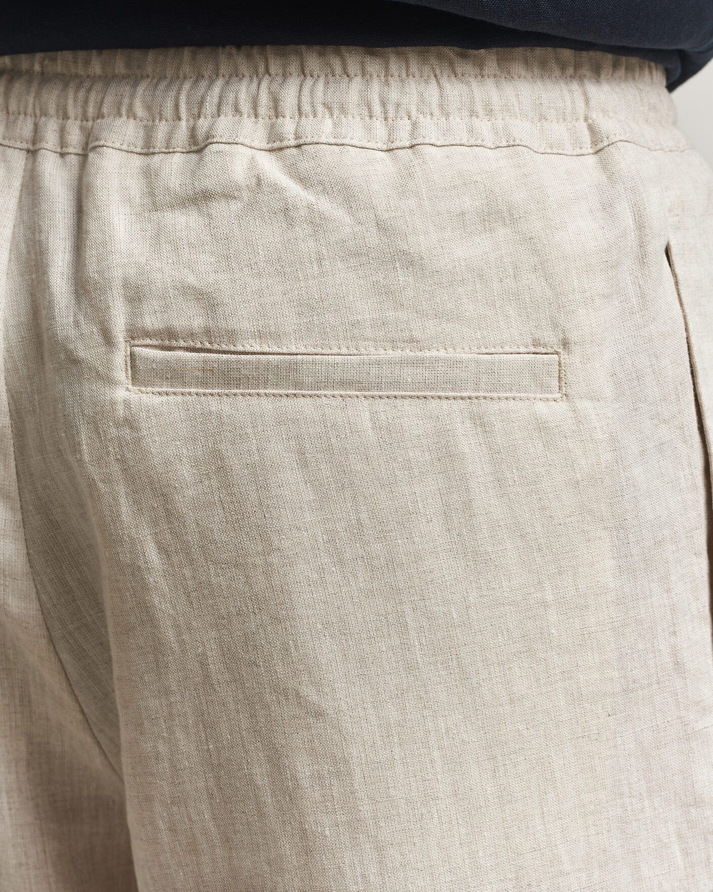 Men | Trousers | J.Lindeberg | Noah Drape Linen Pants Moonbeam