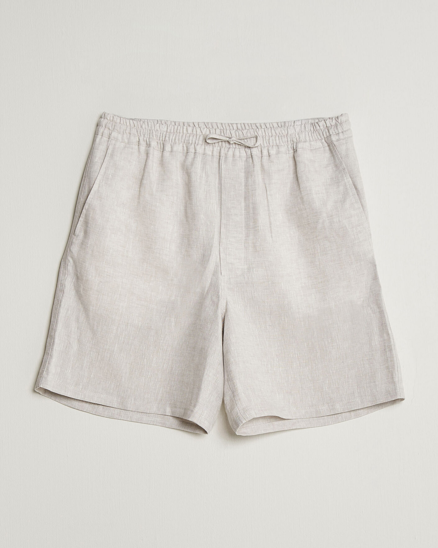 Men | Shorts | J.Lindeberg | Joff Linen Drawstring Shorts Moonbeam