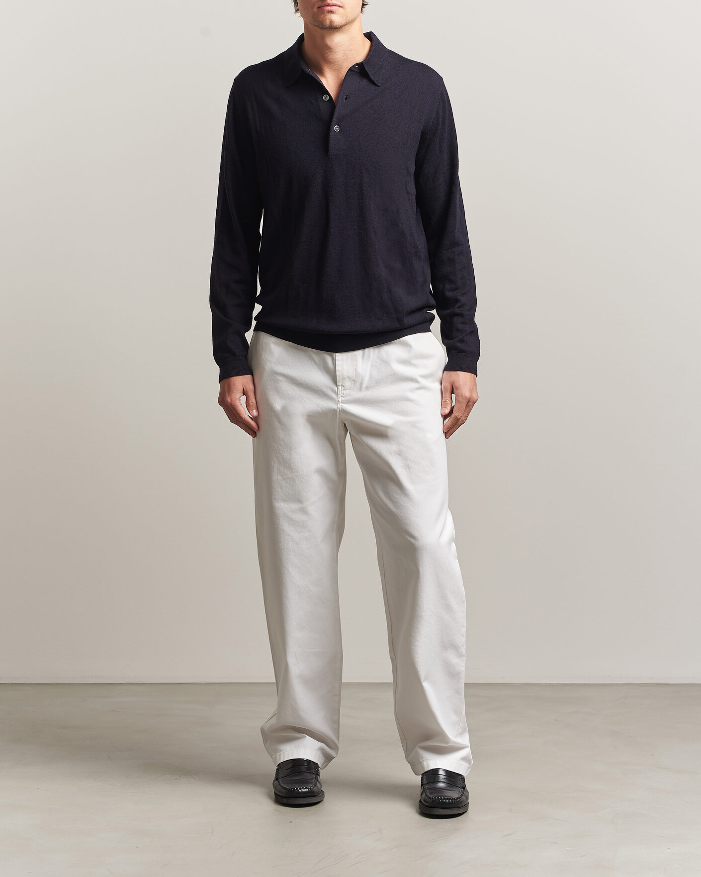 Men | Trousers | J.Lindeberg | Devyn Cotton Twill Pants White