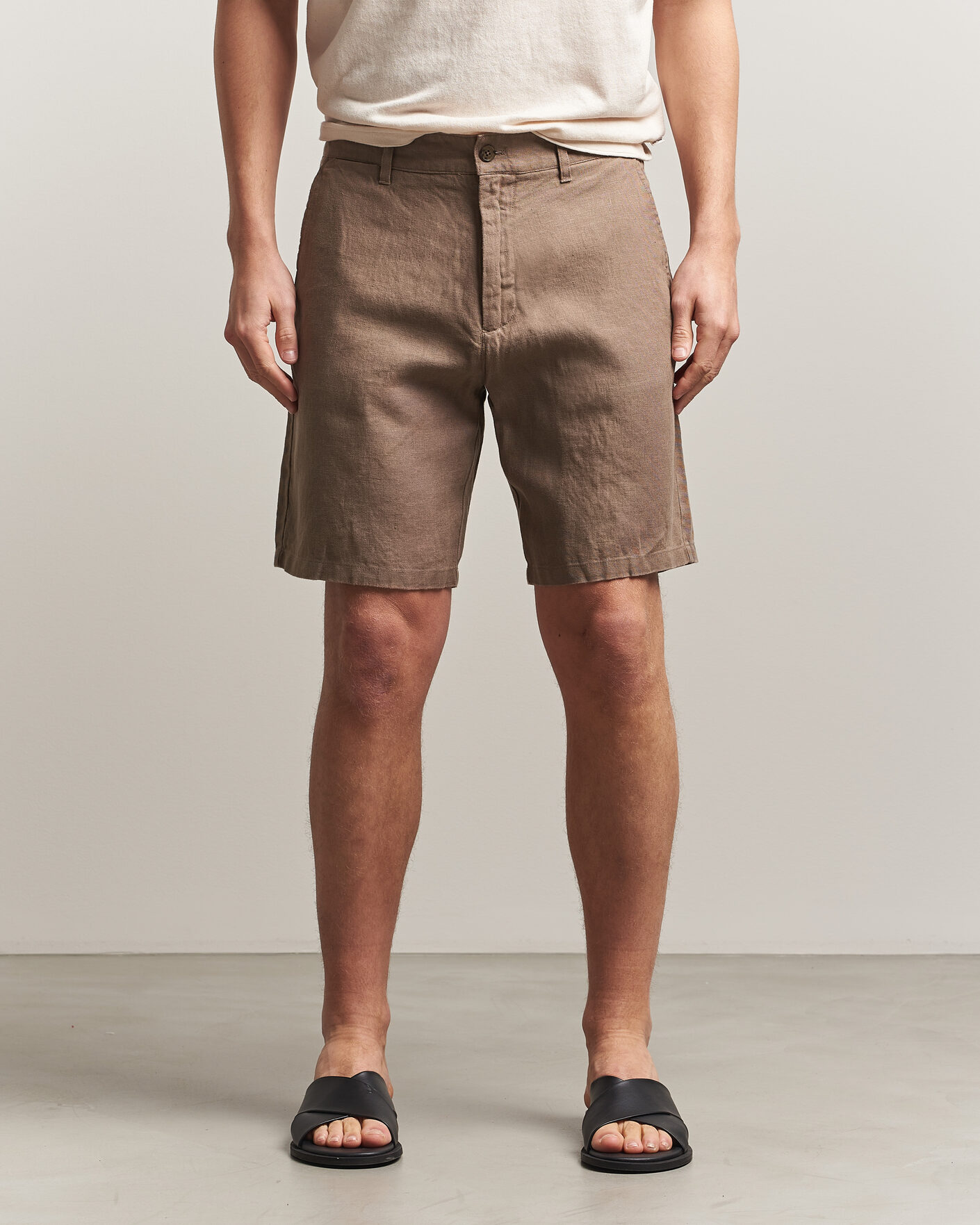 Men | Shorts | NN07 | Aden Linen Shorts Clay Mirage
