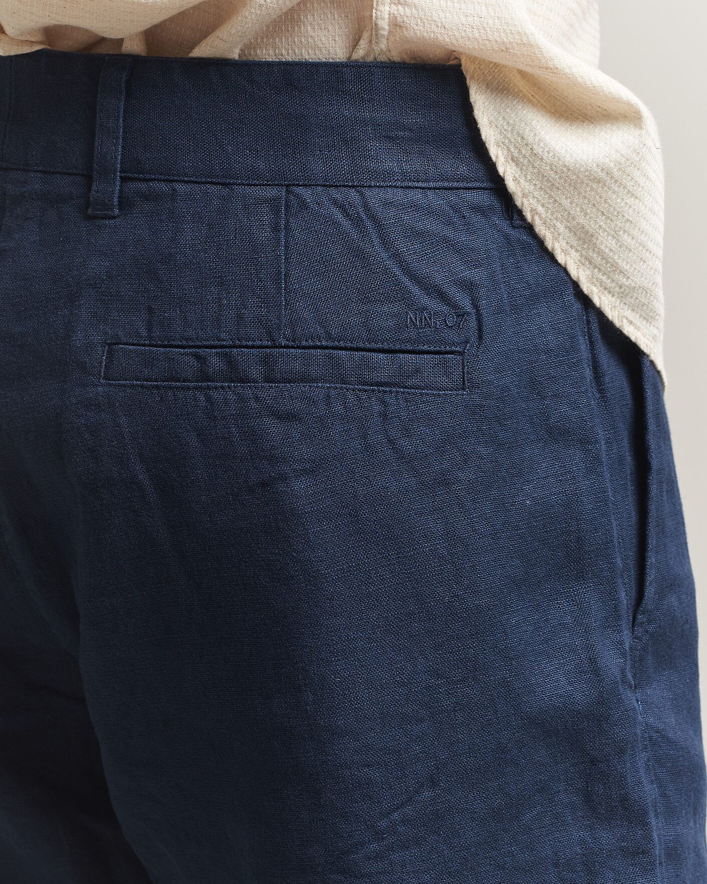 Men | Shorts | NN07 | Aden Linen Shorts Navy Blue
