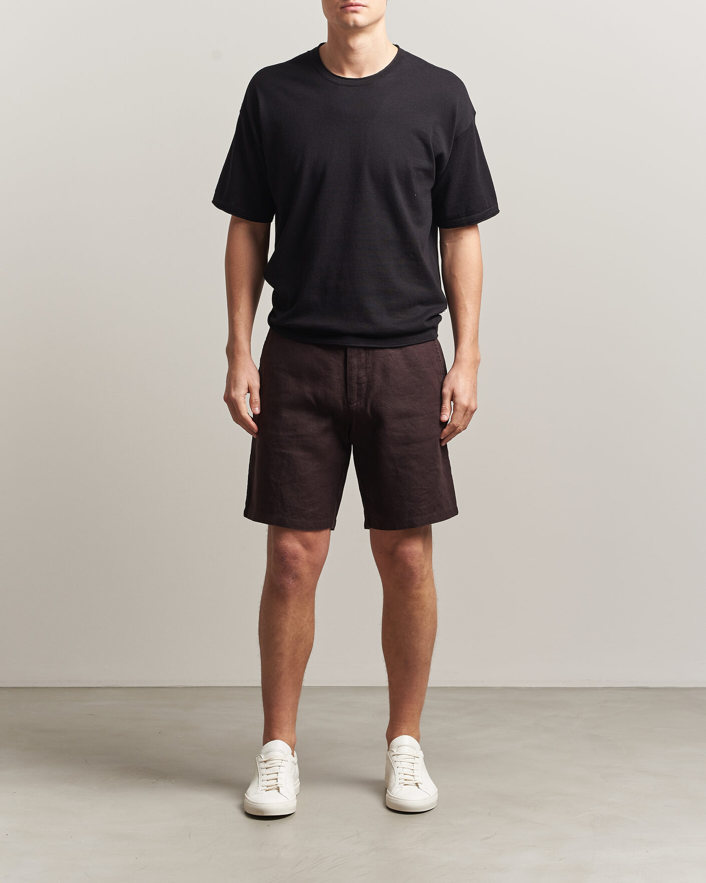 Men | Shorts | NN07 | Aden Linen Shorts Dusky Port