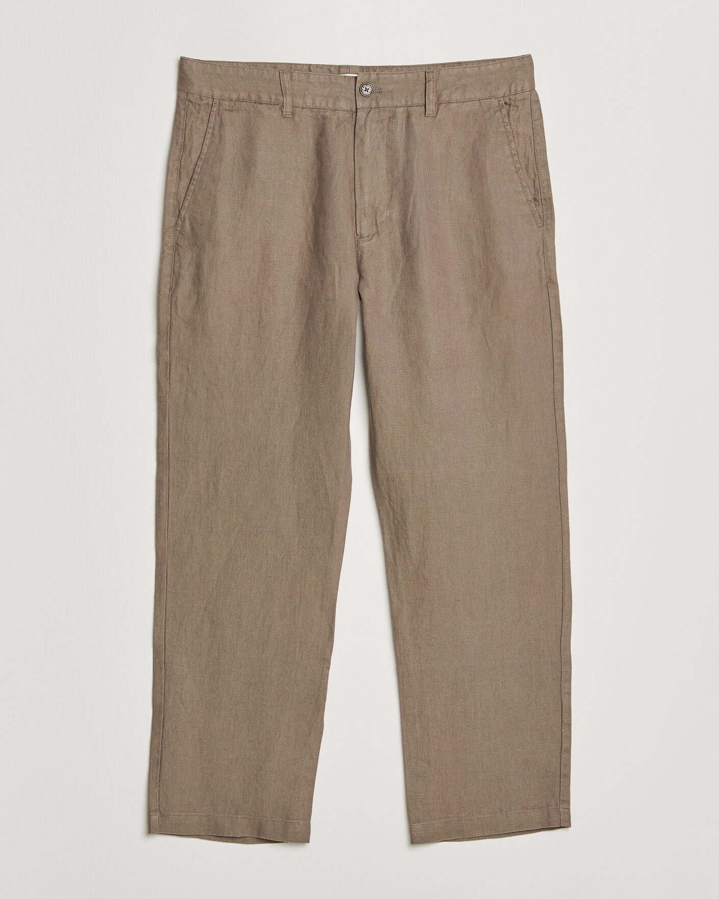 Men |  | NN07 | Aden Regular Fit Linen Trousers Clay Mirage