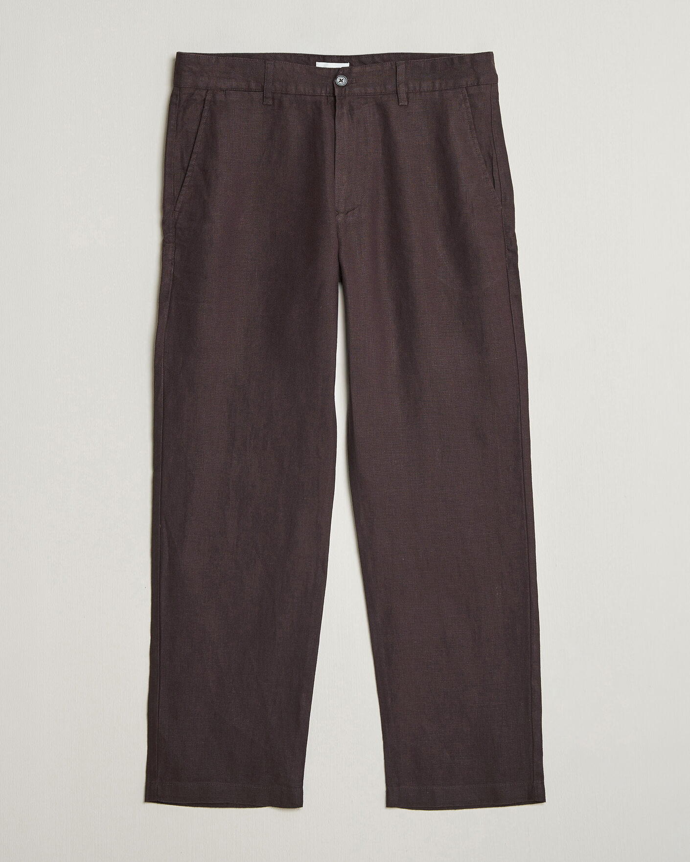 Men | Trousers | NN07 | Aden Regular Fit Linen Trousers Dusky Port