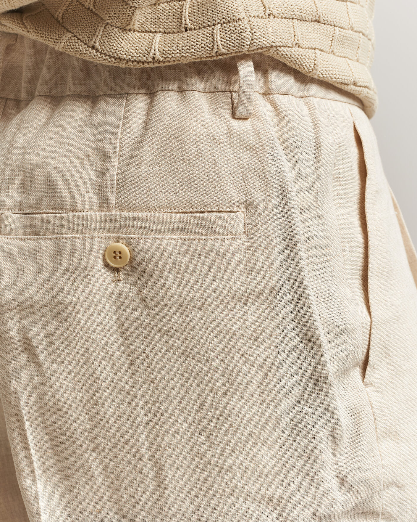 Men | Trousers | NN07 | Kay Relaxed Fit Linen Trousers Oat