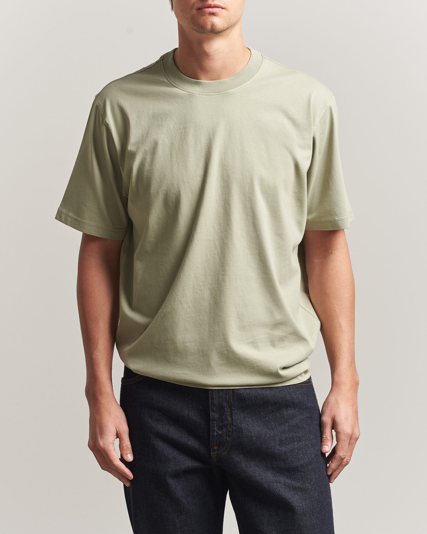 Men | T-Shirts | NN07 | Adam Crew Neck T-Shirt Sage Green