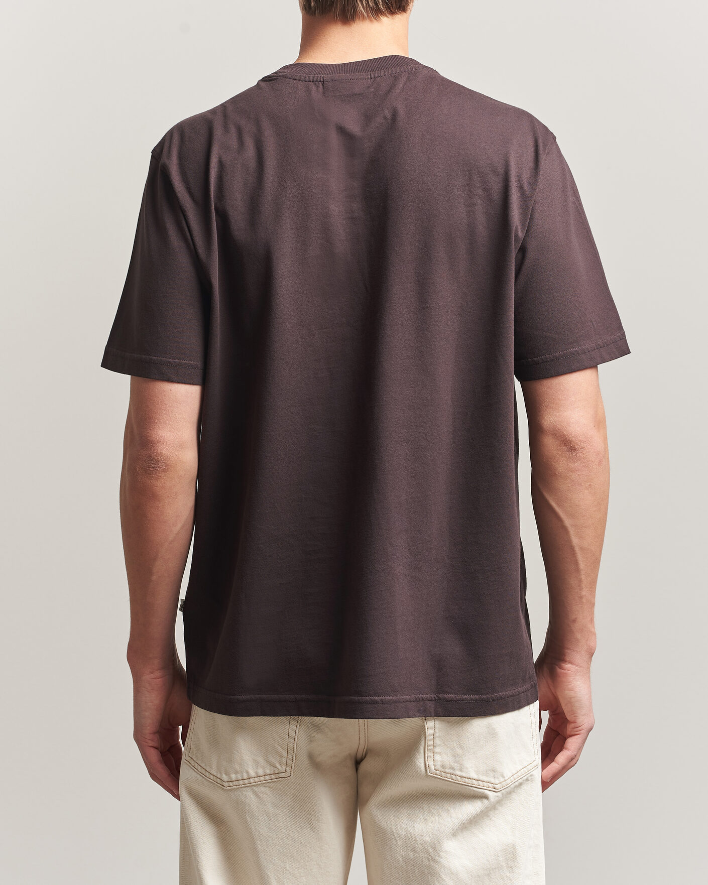 Men | T-Shirts | NN07 | Adam Crew Neck T-Shirt Dusky Port