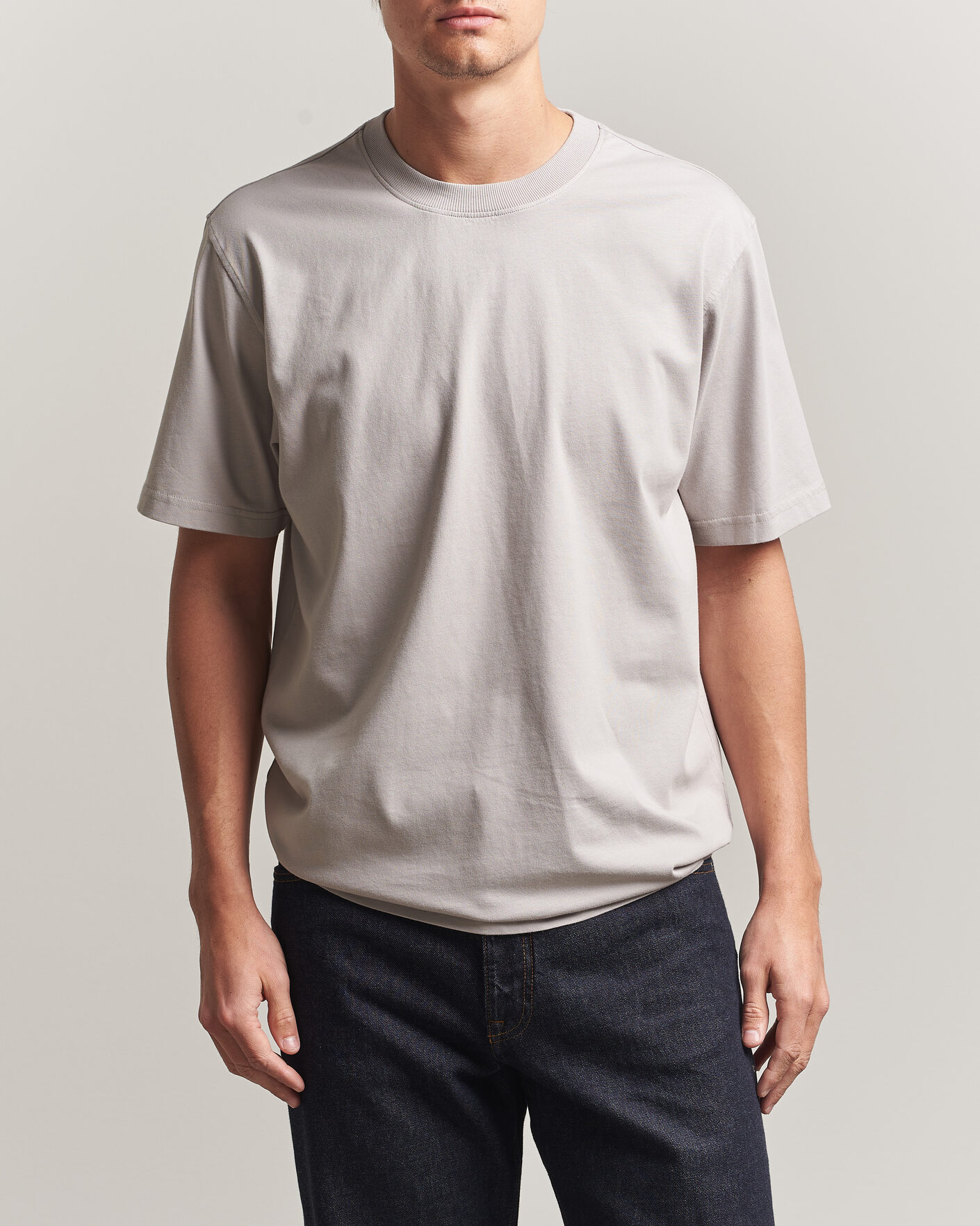 Men | T-Shirts | NN07 | Adam Crew Neck T-Shirt Moon Dust
