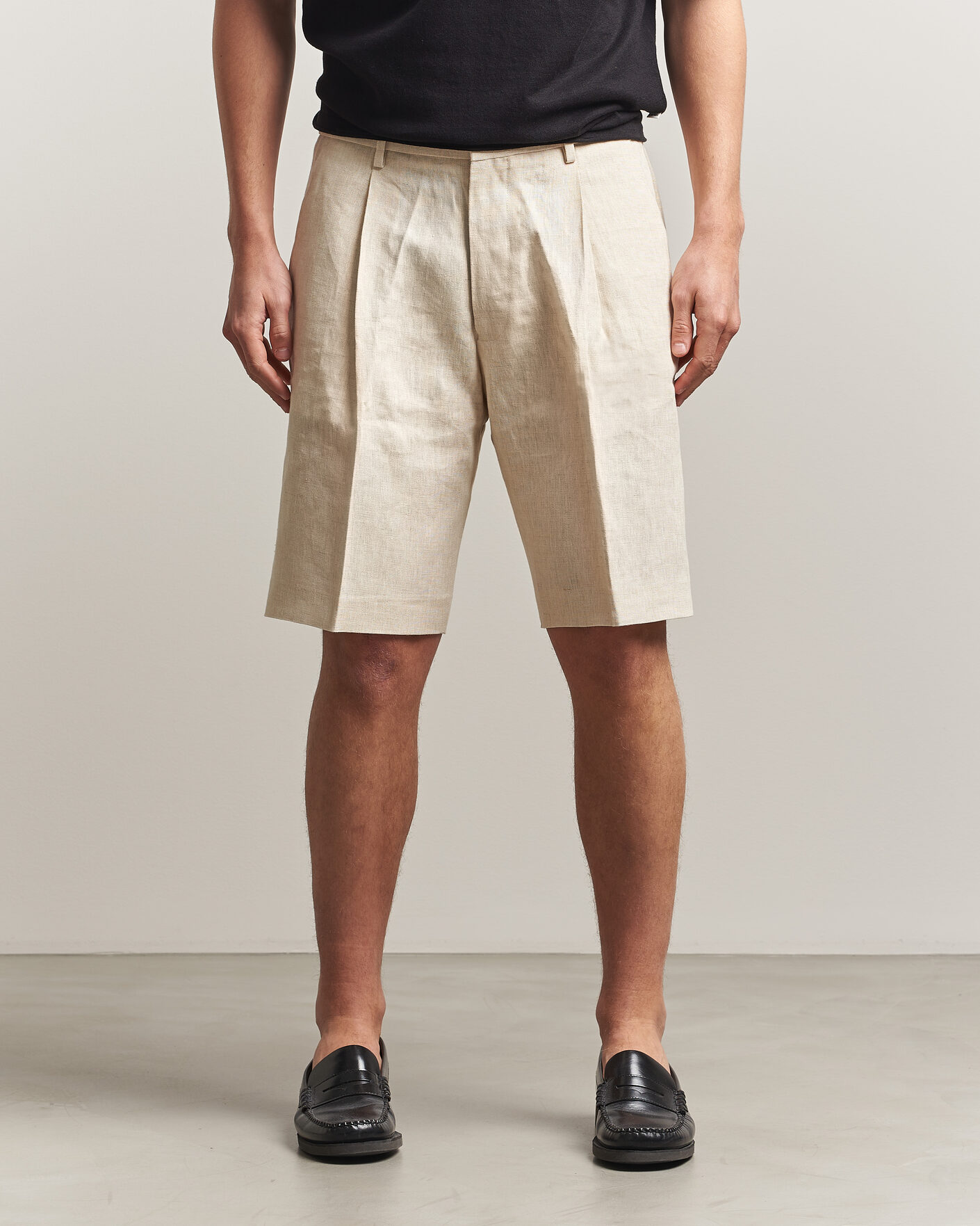 Men | Shorts | NN07 | Kay Relaxed Fit Linen Drawstring Shorts Oat
