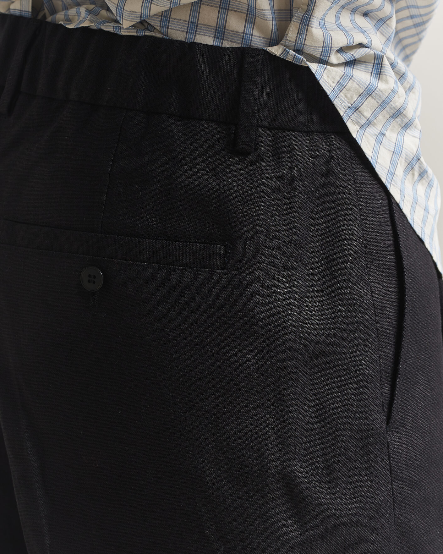 Men | Shorts | NN07 | Kay Relaxed Fit Linen Drawstring Shorts Black