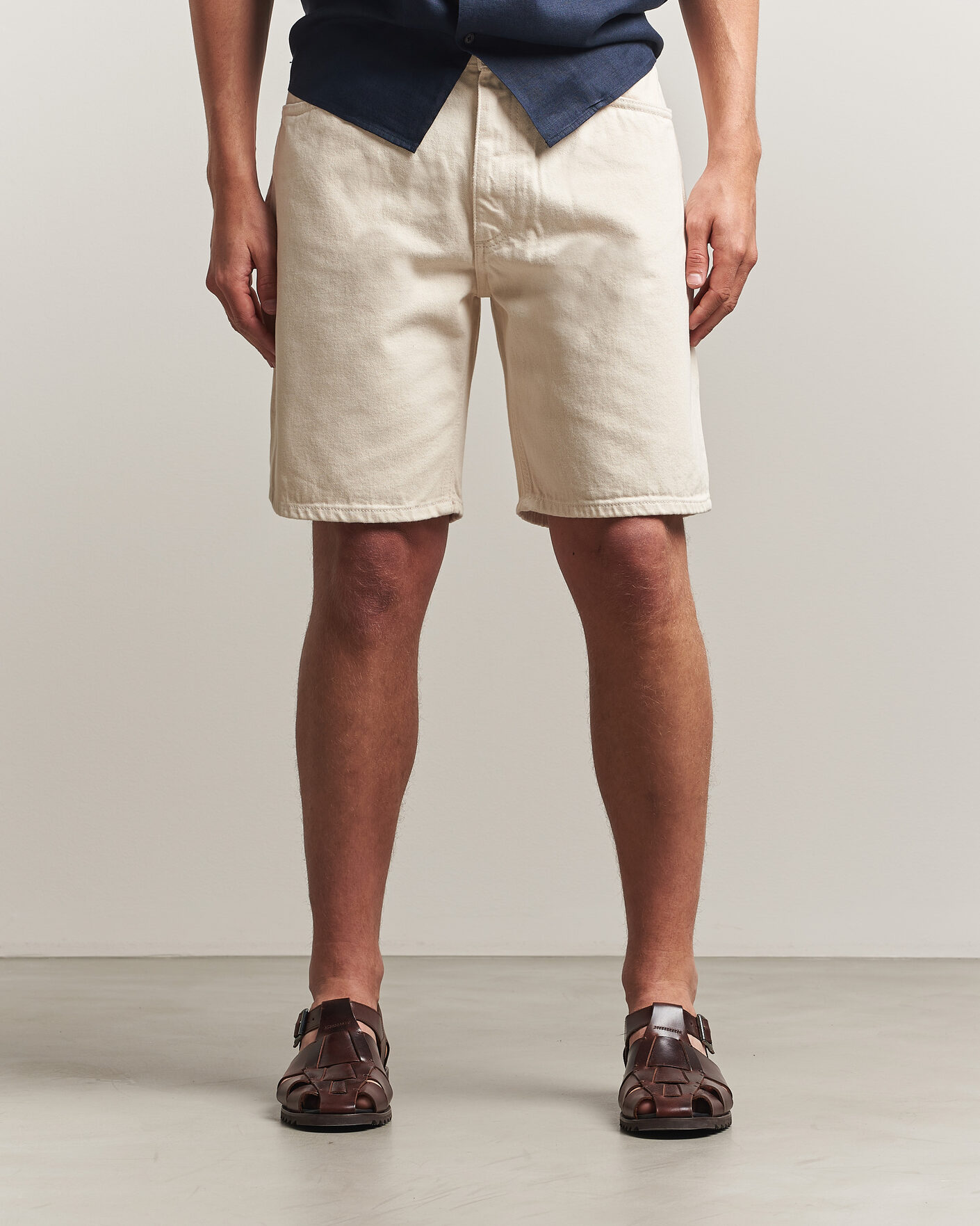 Men | Shorts | NN07 | Otis Denim Shorts Ecru
