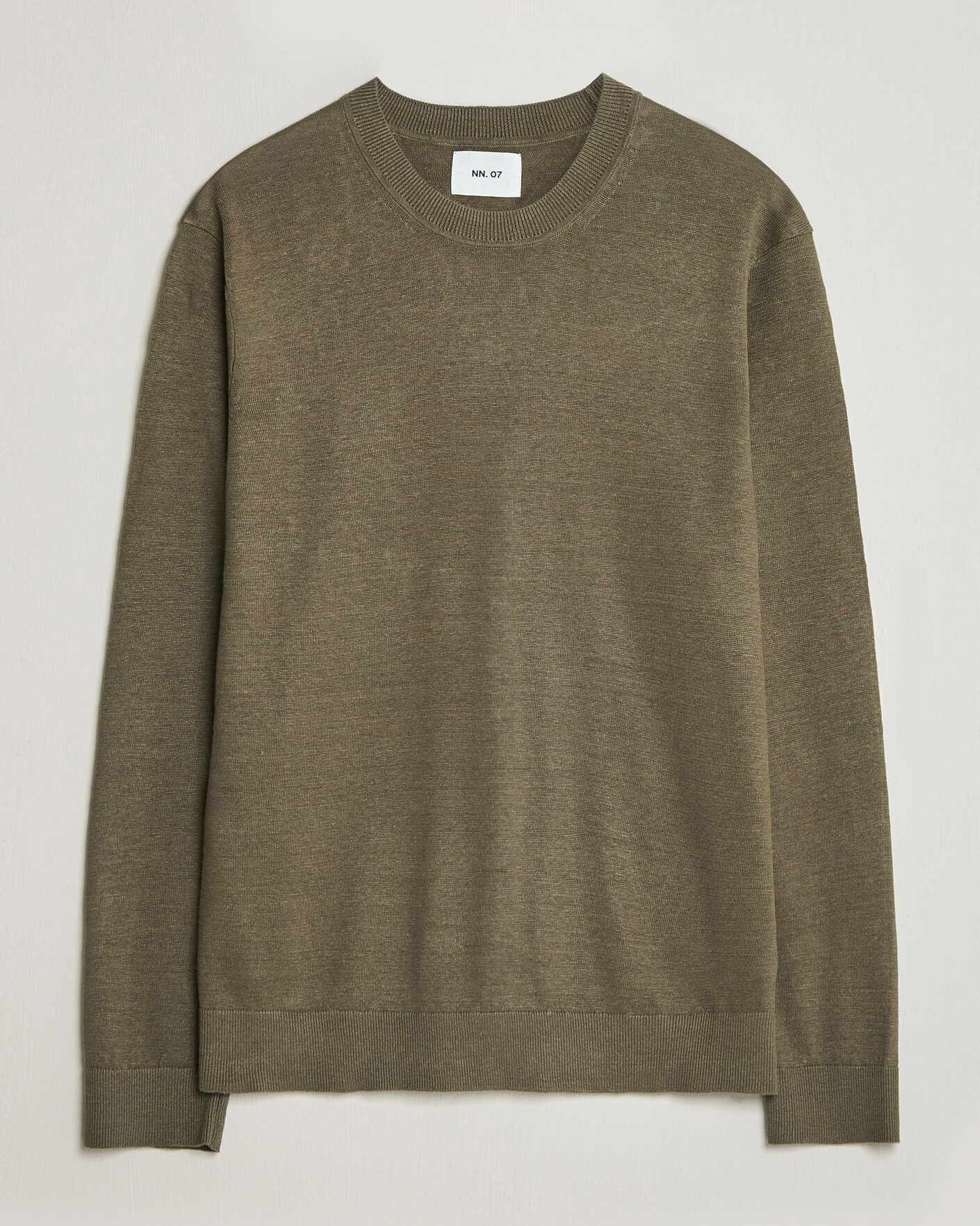 Men | Sweaters & Knitwear | NN07 | Ted Linen Knitted Sweater Capers Green