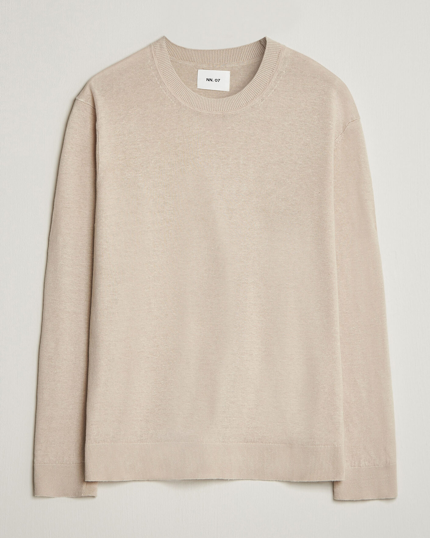 Men | Sweaters & Knitwear | NN07 | Ted Linen Knitted Sweater Oat