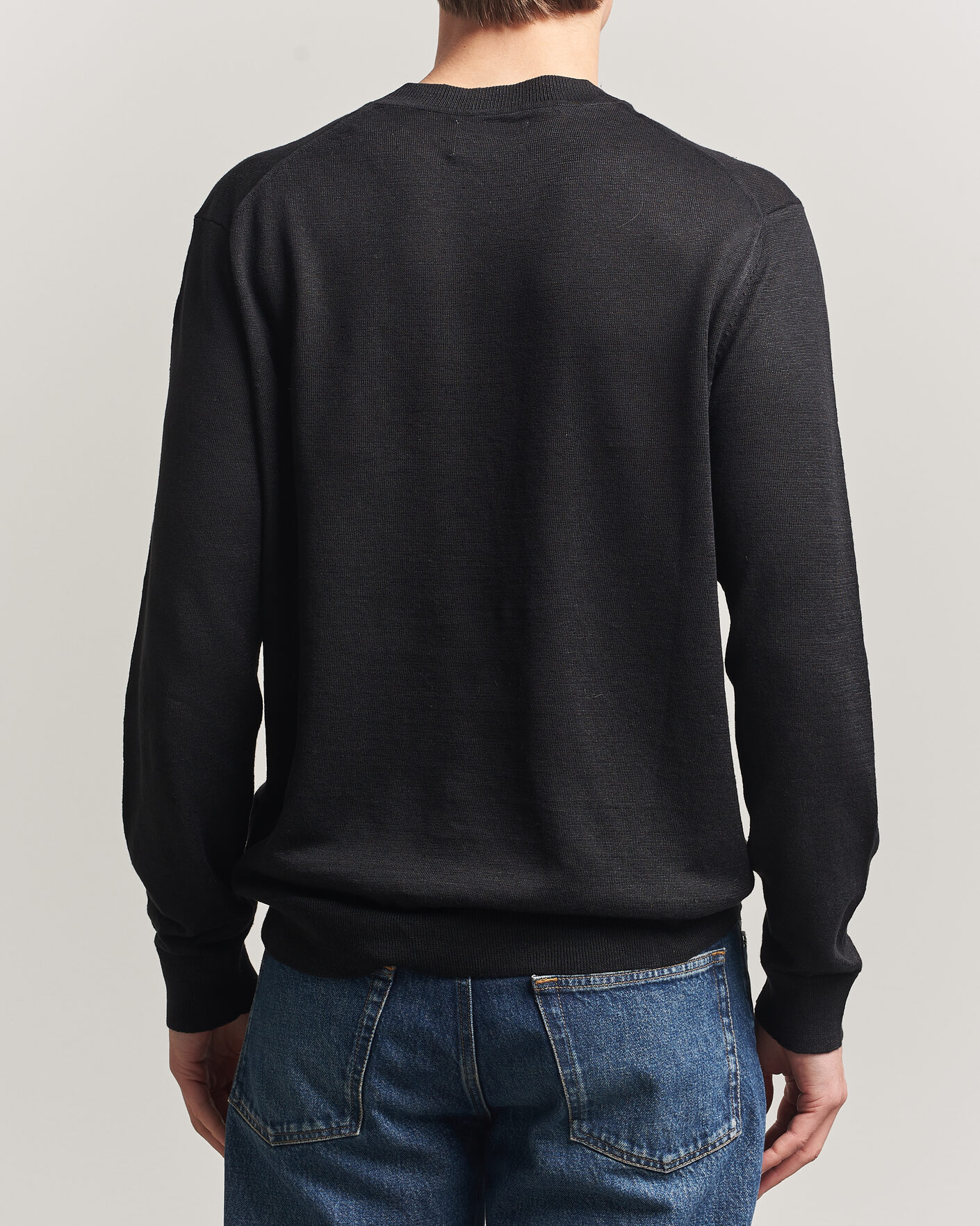 Men | Sweaters & Knitwear | NN07 | Ted Linen Knitted Sweater Black