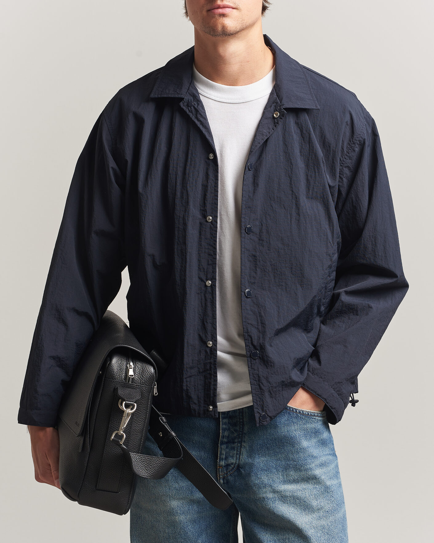 NN07 Frenton Coach Jacket Deep Navy at CareOfCarl.com