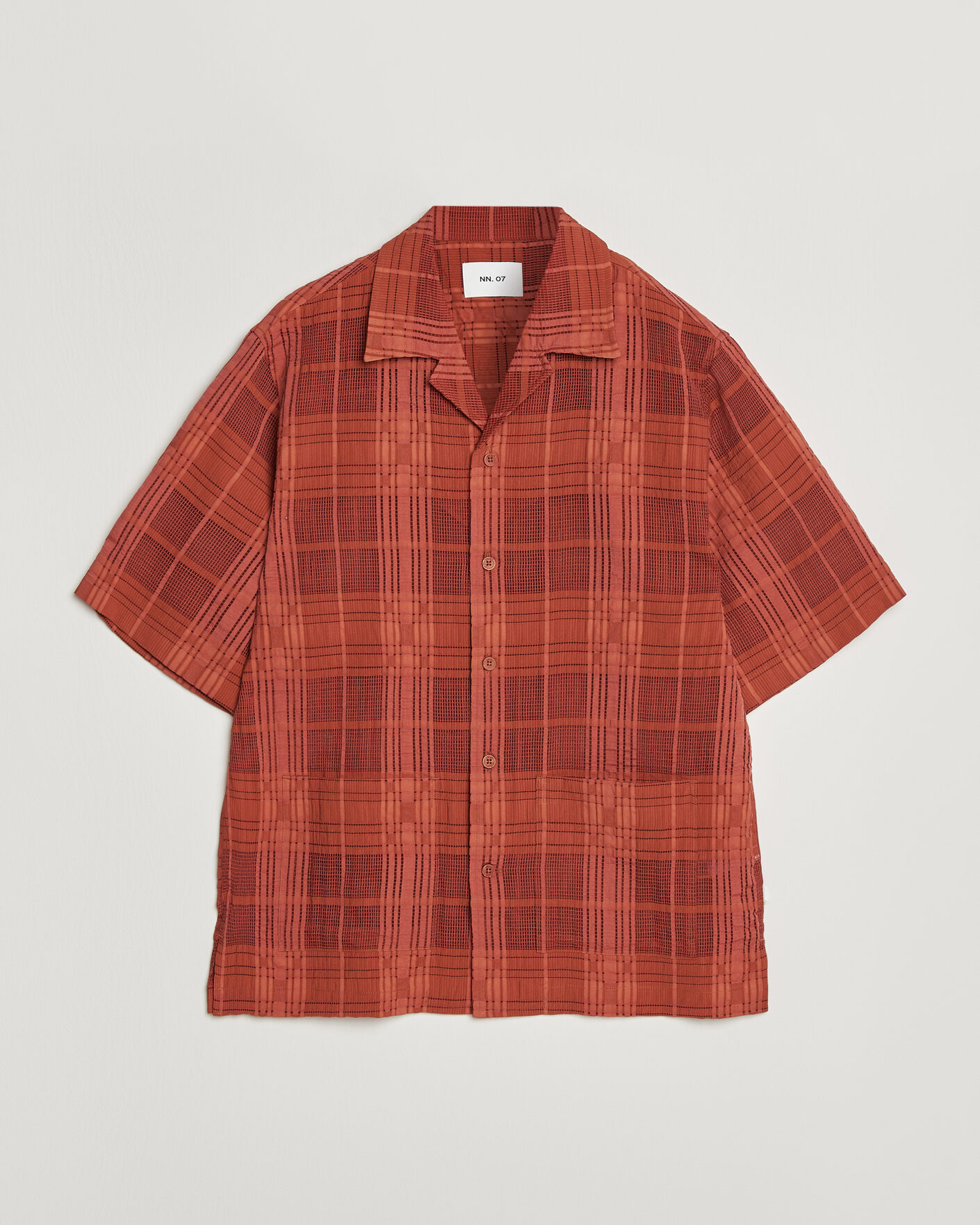 Men |  | NN07 | Ben Short Sleeve Shirt Sienna Heat
