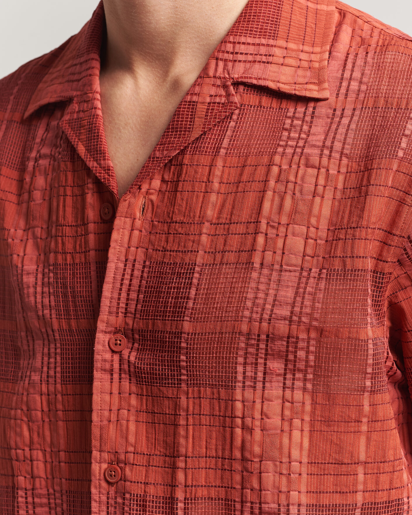 Men | Shirts | NN07 | Ben Short Sleeve Shirt Sienna Heat