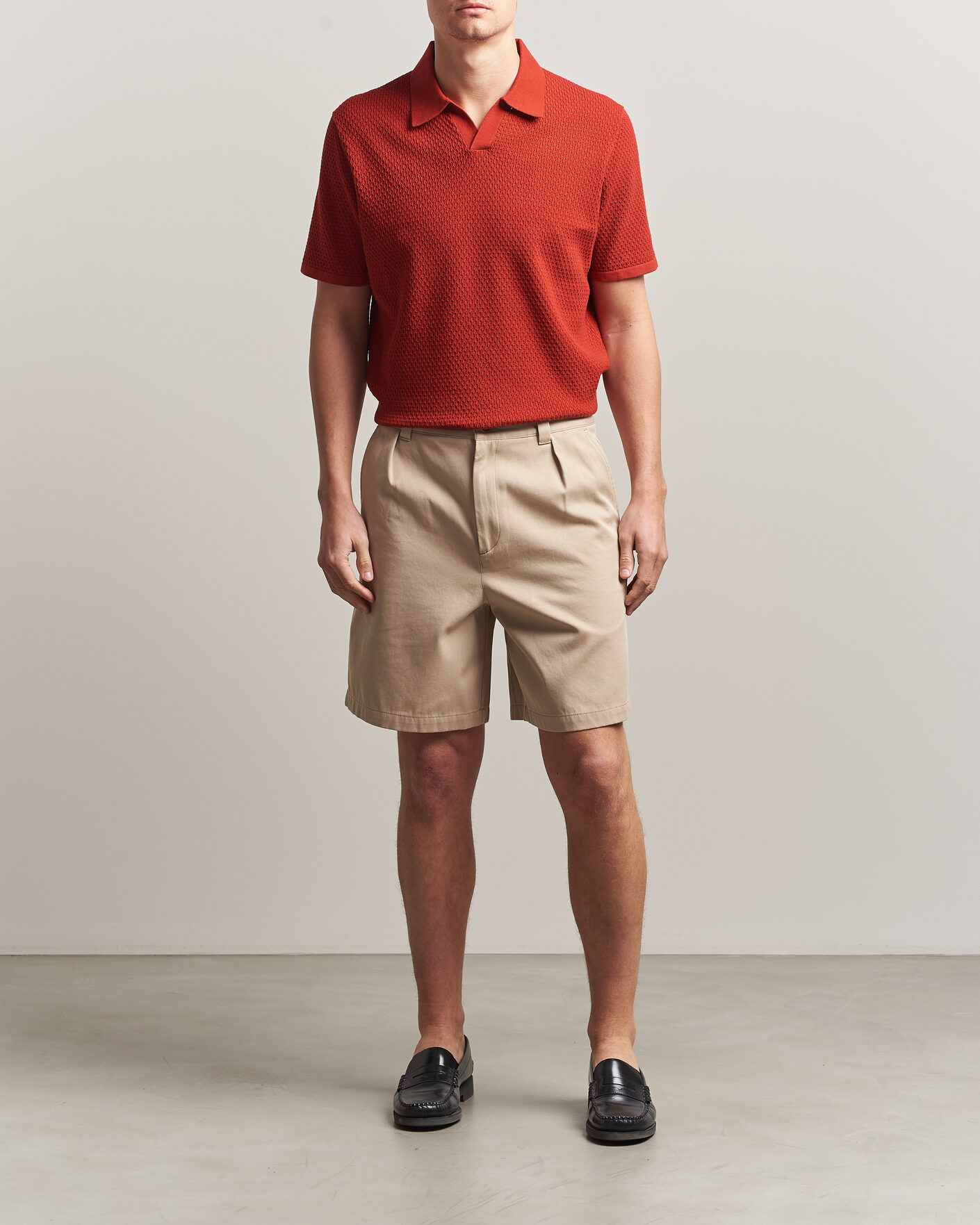 NN07 Paul Knitted Polo Sienna Heat at CareOfCarl.com