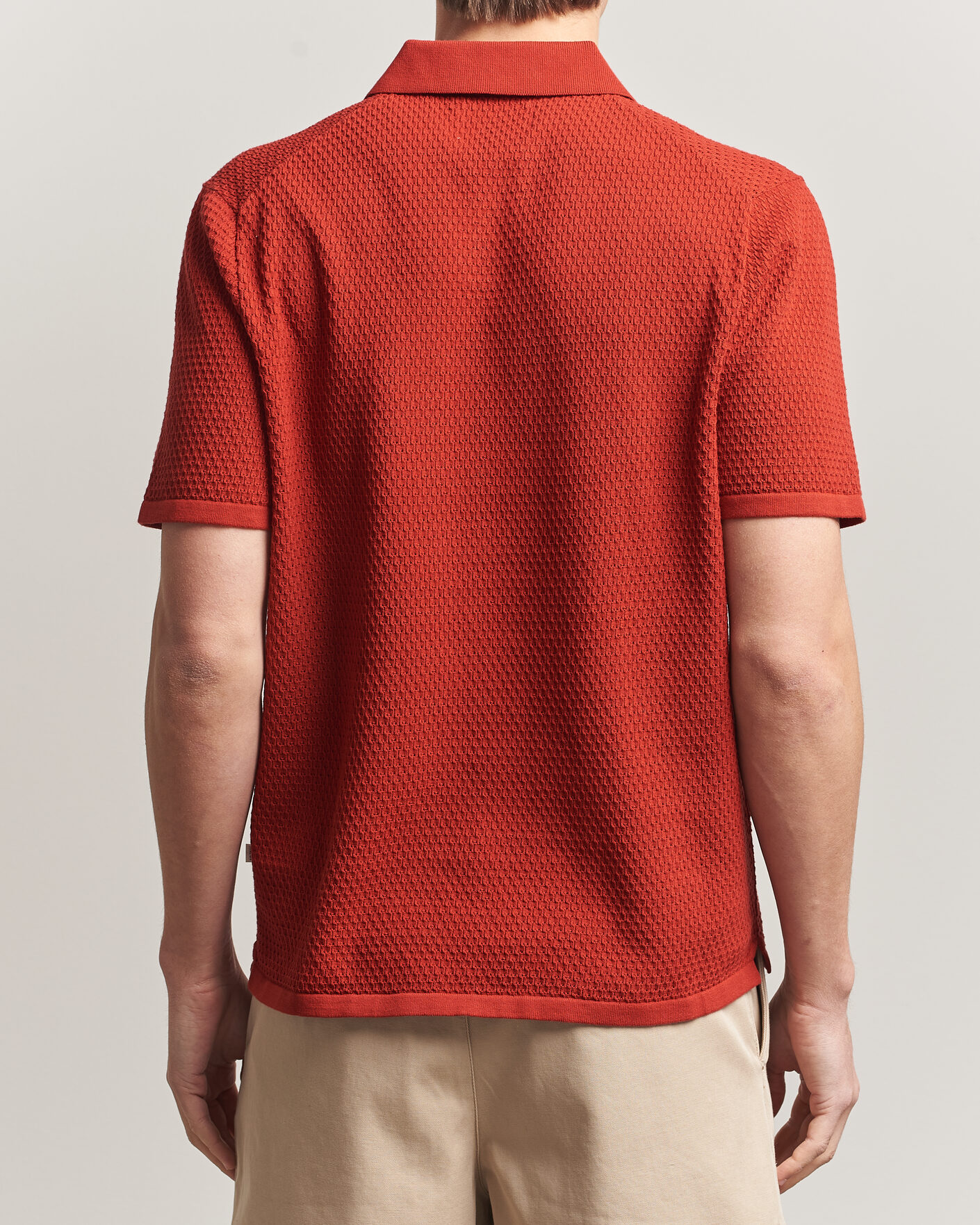 Men | Polo Shirts | NN07 | Paul Knitted Polo Sienna Heat