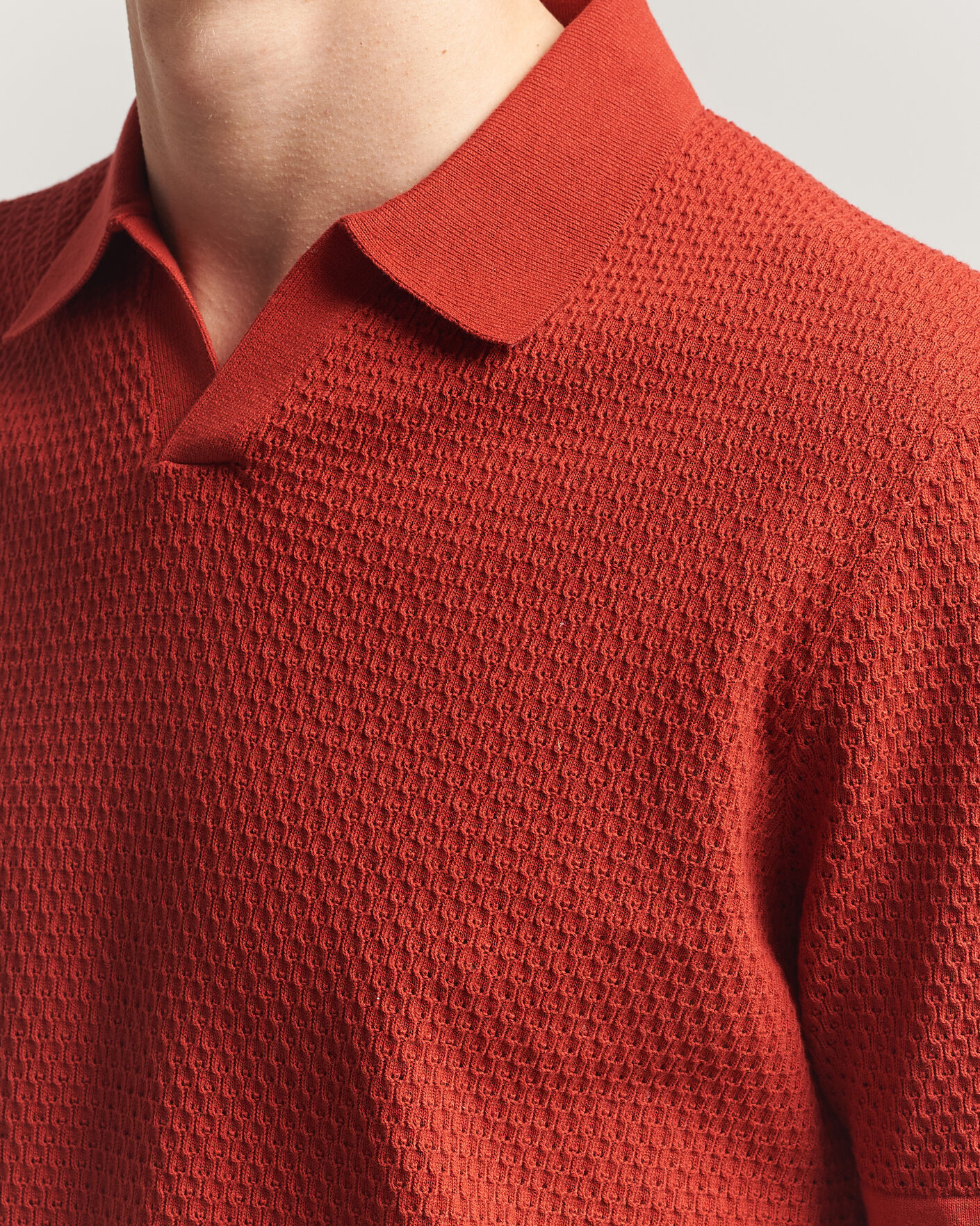 NN07 Paul Knitted Polo Sienna Heat at CareOfCarl.com