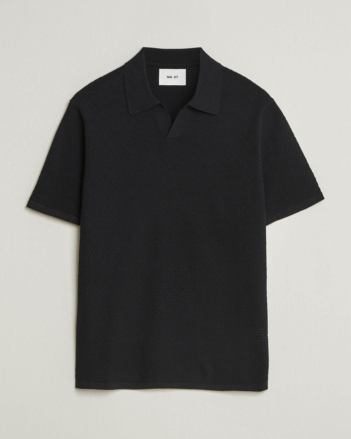 Men | Polo Shirts | NN07 | Paul Knitted Polo Black
