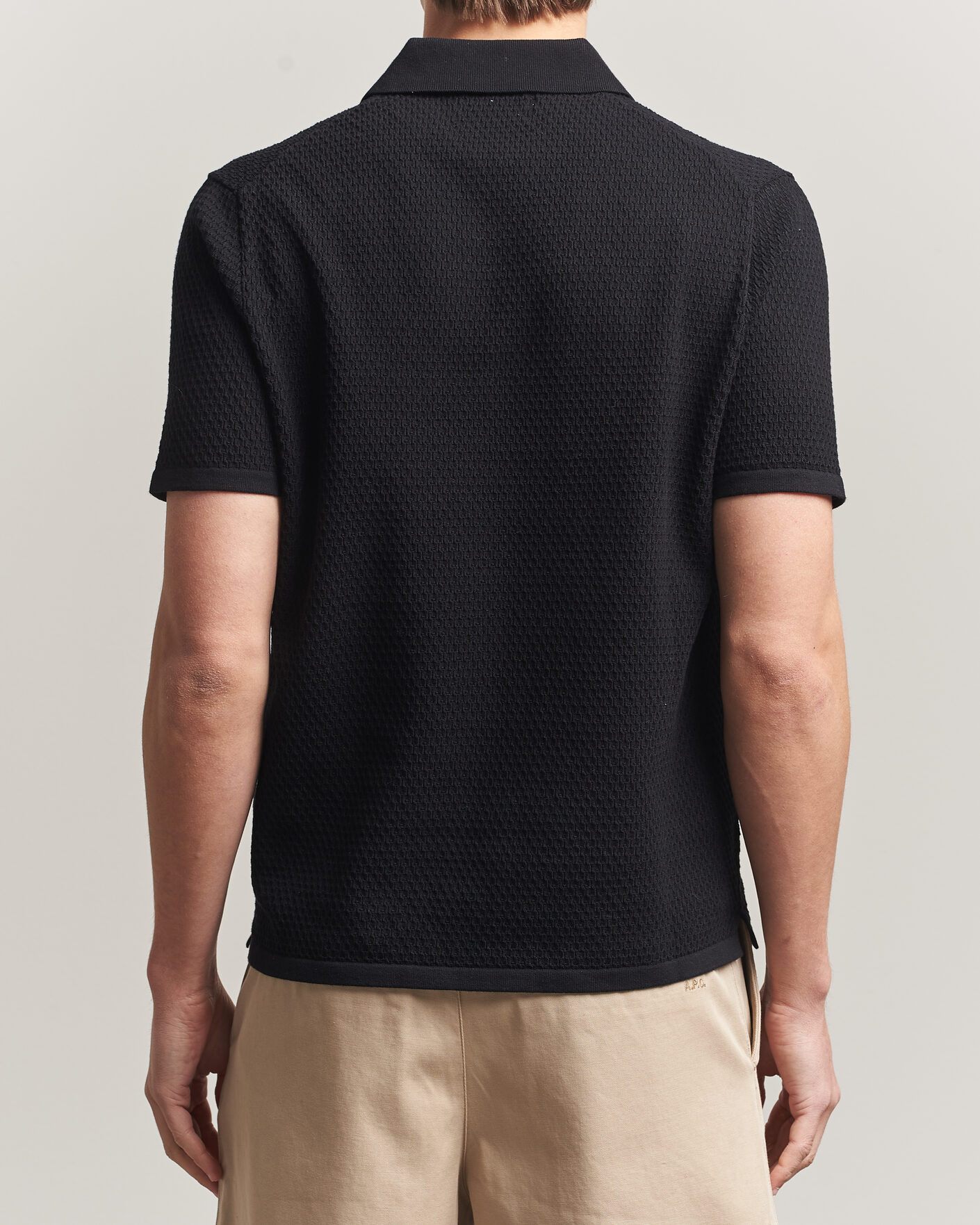 Men | Polo Shirts | NN07 | Paul Knitted Polo Black