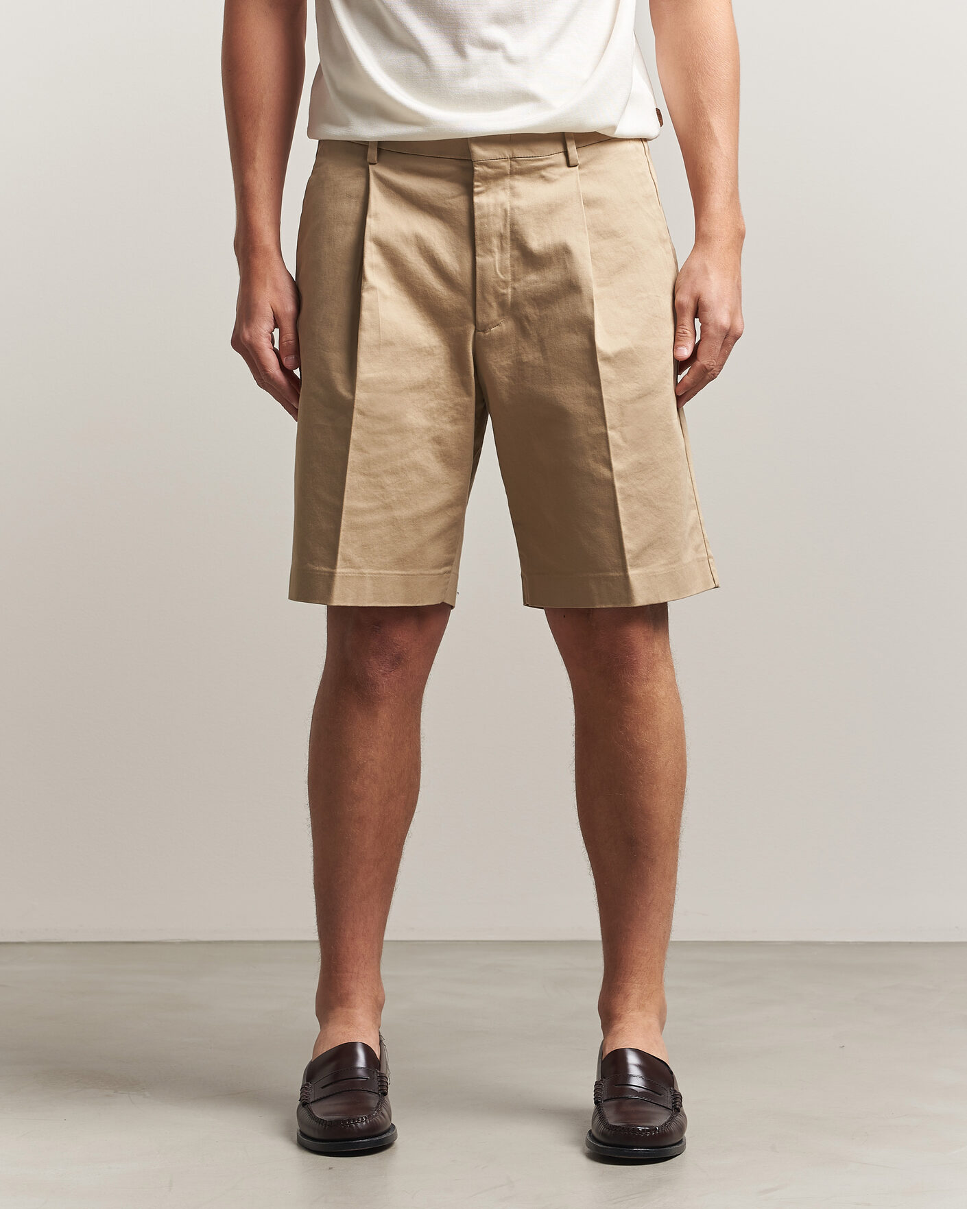 Men | Shorts | NN07 | Kay Relaxed Fit Cotton Drawstring Shorts Desert Khaki