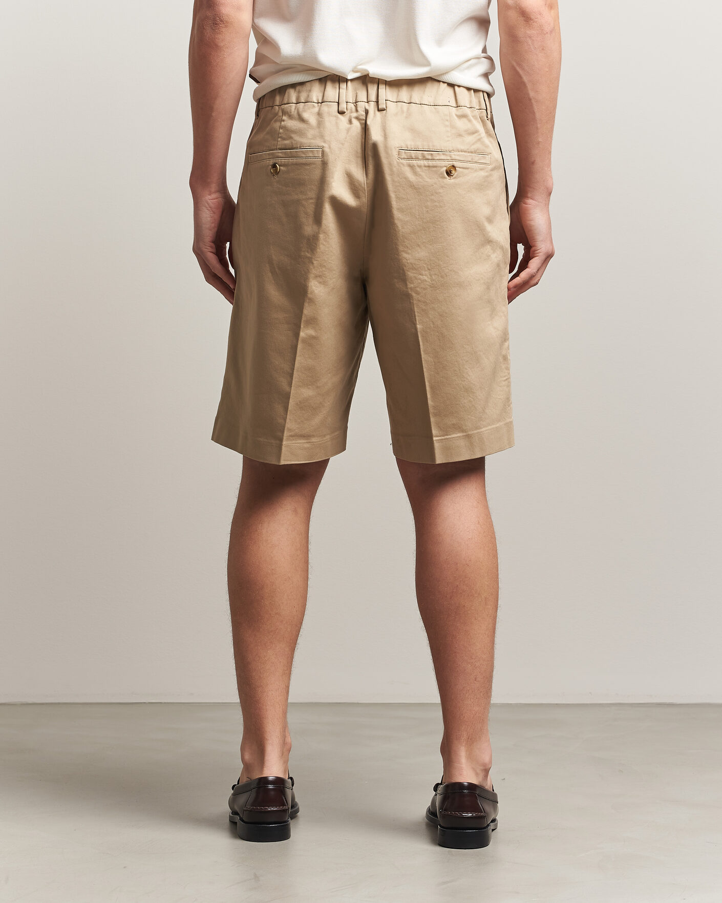 Men | Shorts | NN07 | Kay Relaxed Fit Cotton Drawstring Shorts Desert Khaki