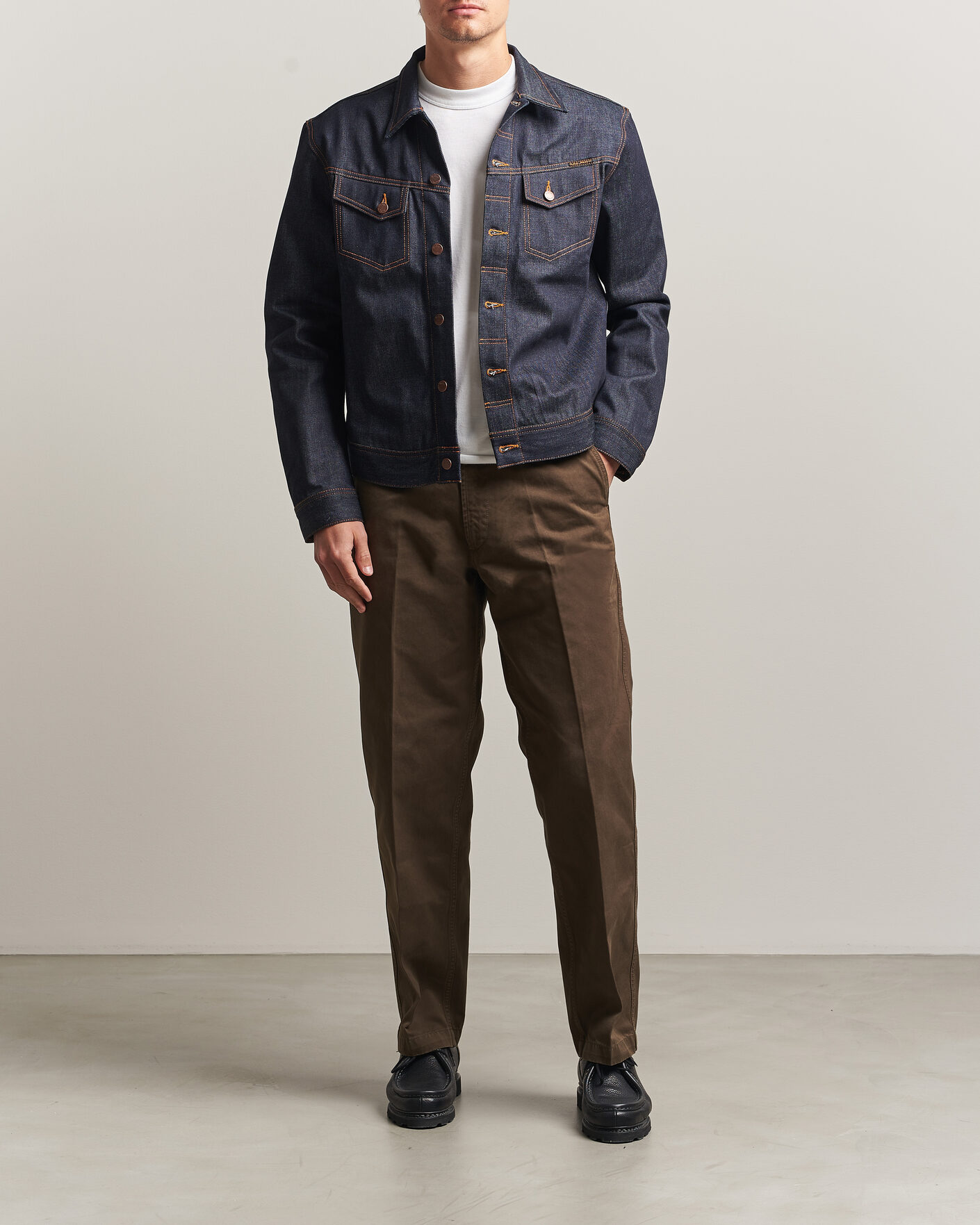ジャケット・アウター archive nudie jeans coating denim jacket Nudie Jeans Conny Denim Jacket Dry One at CareOfCarl.com