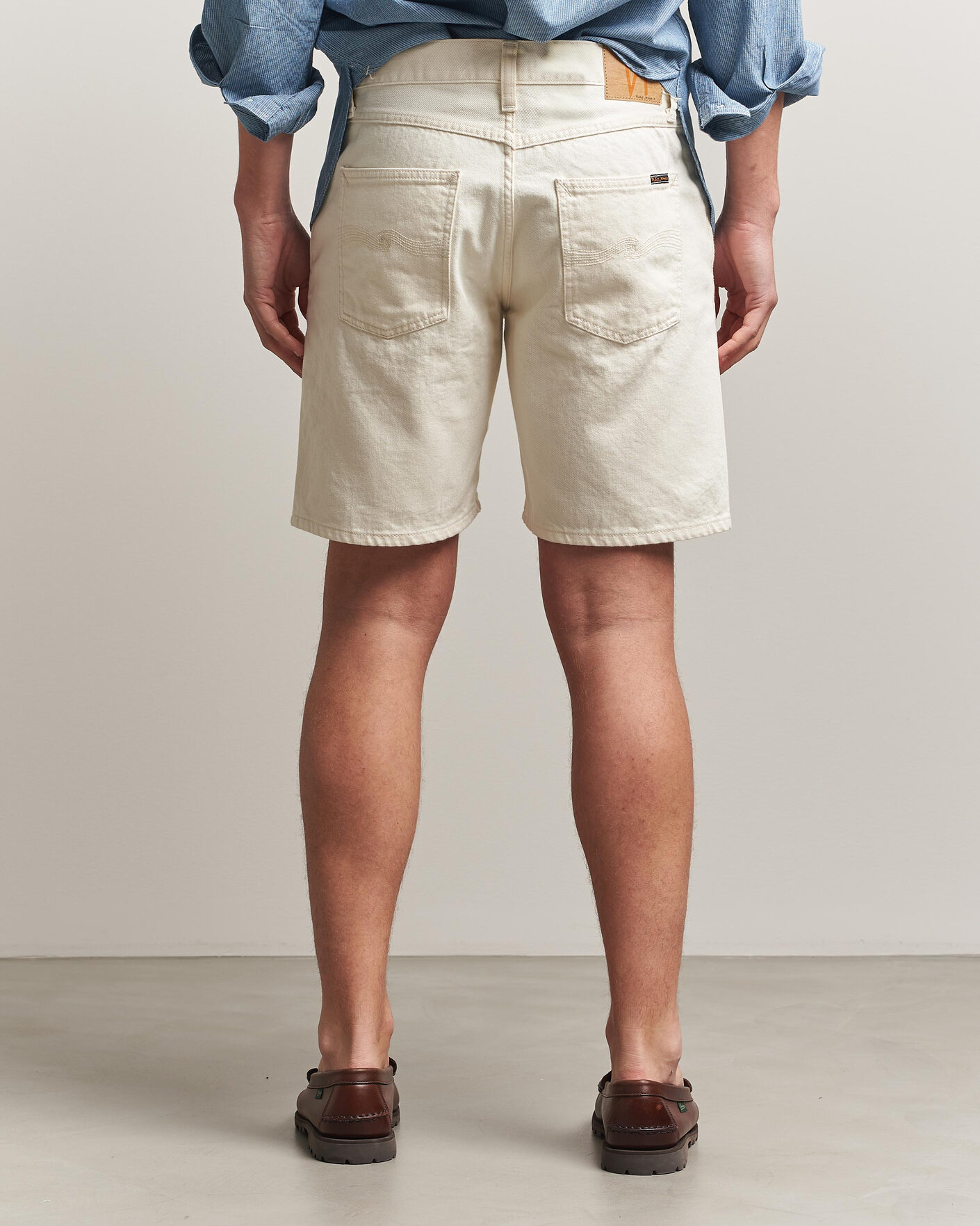 Men | Shorts | Nudie Jeans | Seth Denim Shorts Everivory