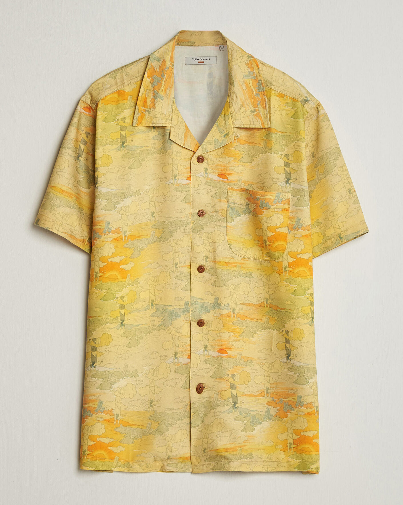 Men | Shirts | Nudie Jeans | Arvid Hawaii Shirt Drift Away