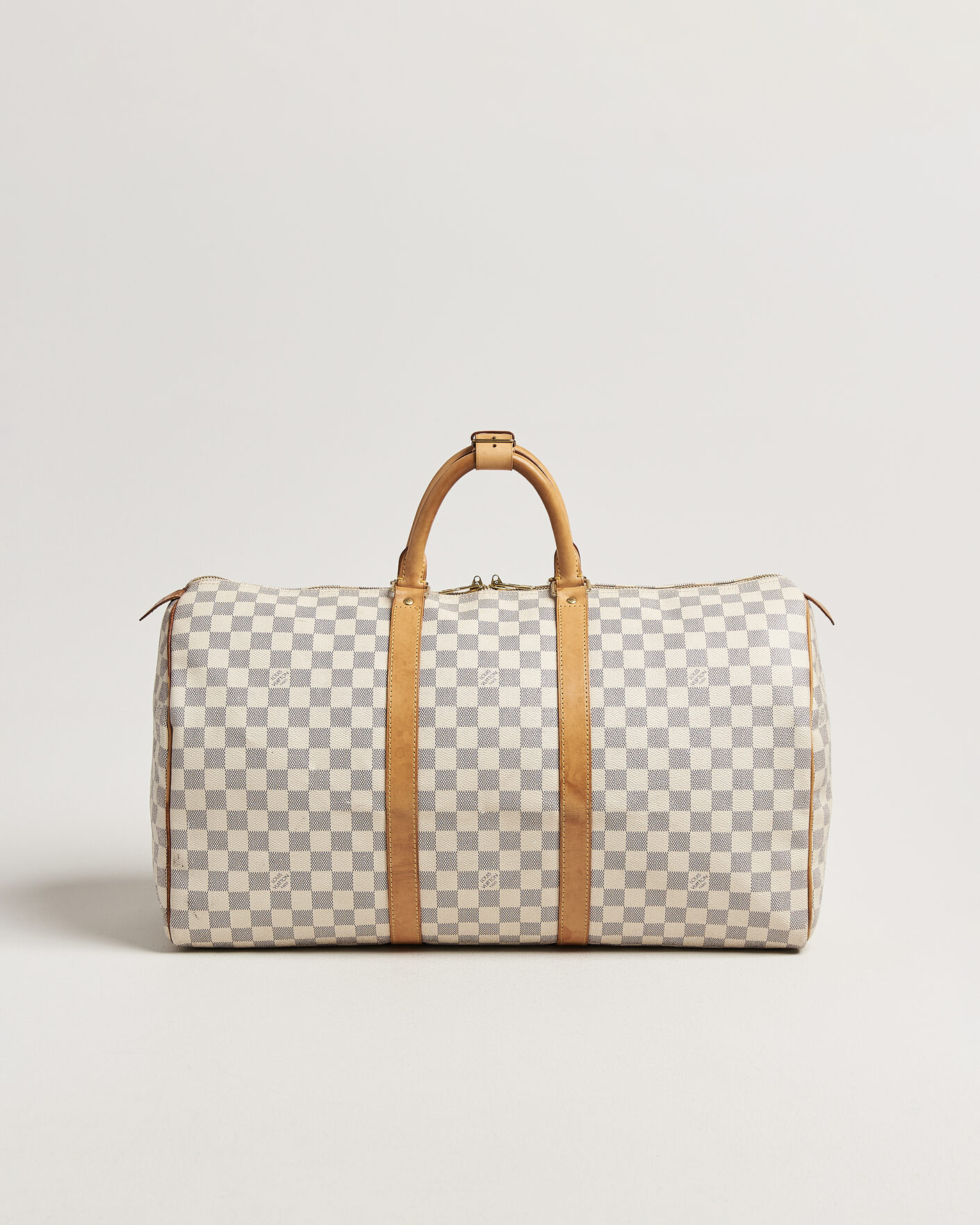 Men | Pre-Owned & Vintage Bags | Louis Vuitton Pre-Owned | Keepall 50 Damier Azur