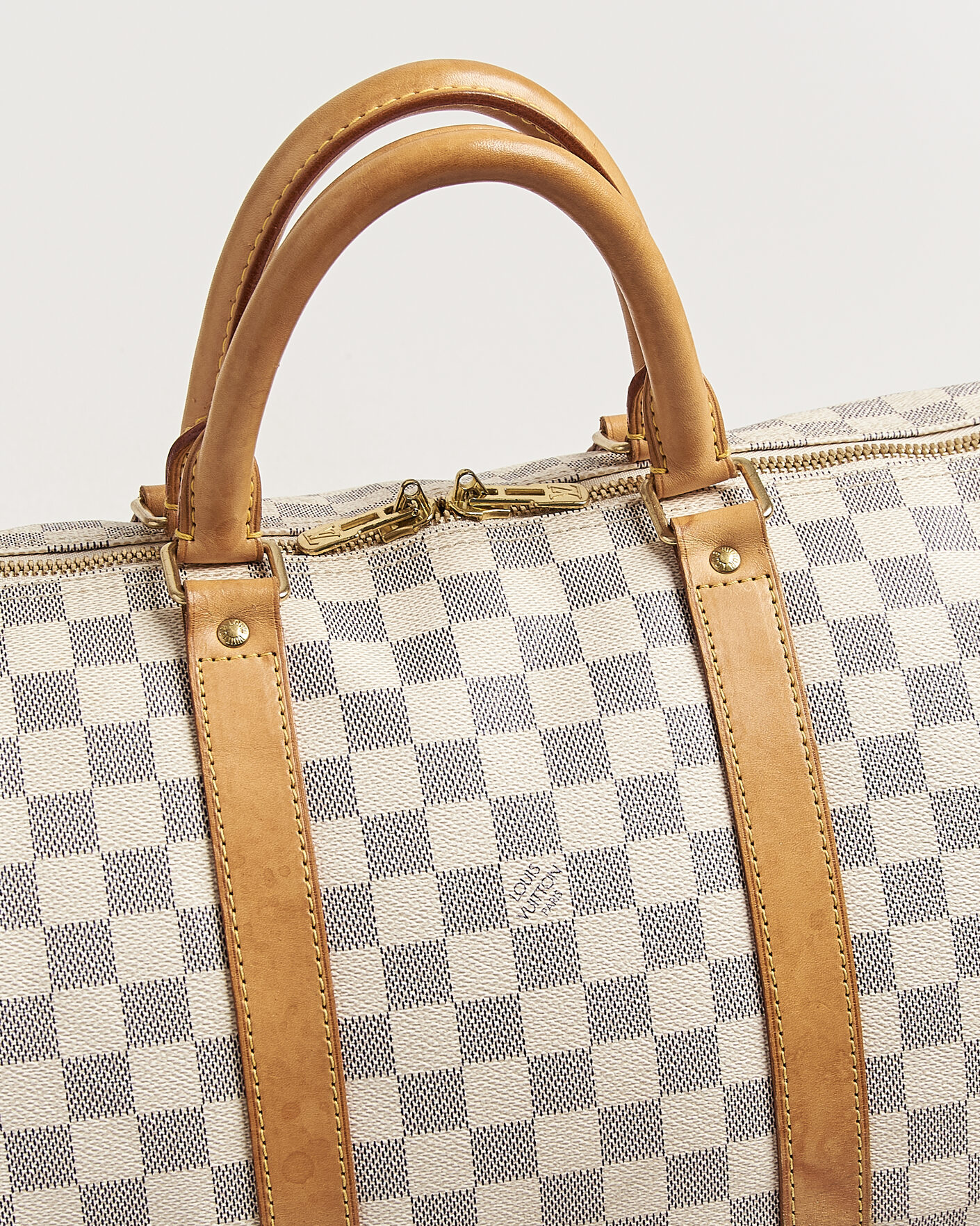 Men | Pre-Owned & Vintage Bags | Louis Vuitton Pre-Owned | Keepall 50 Damier Azur