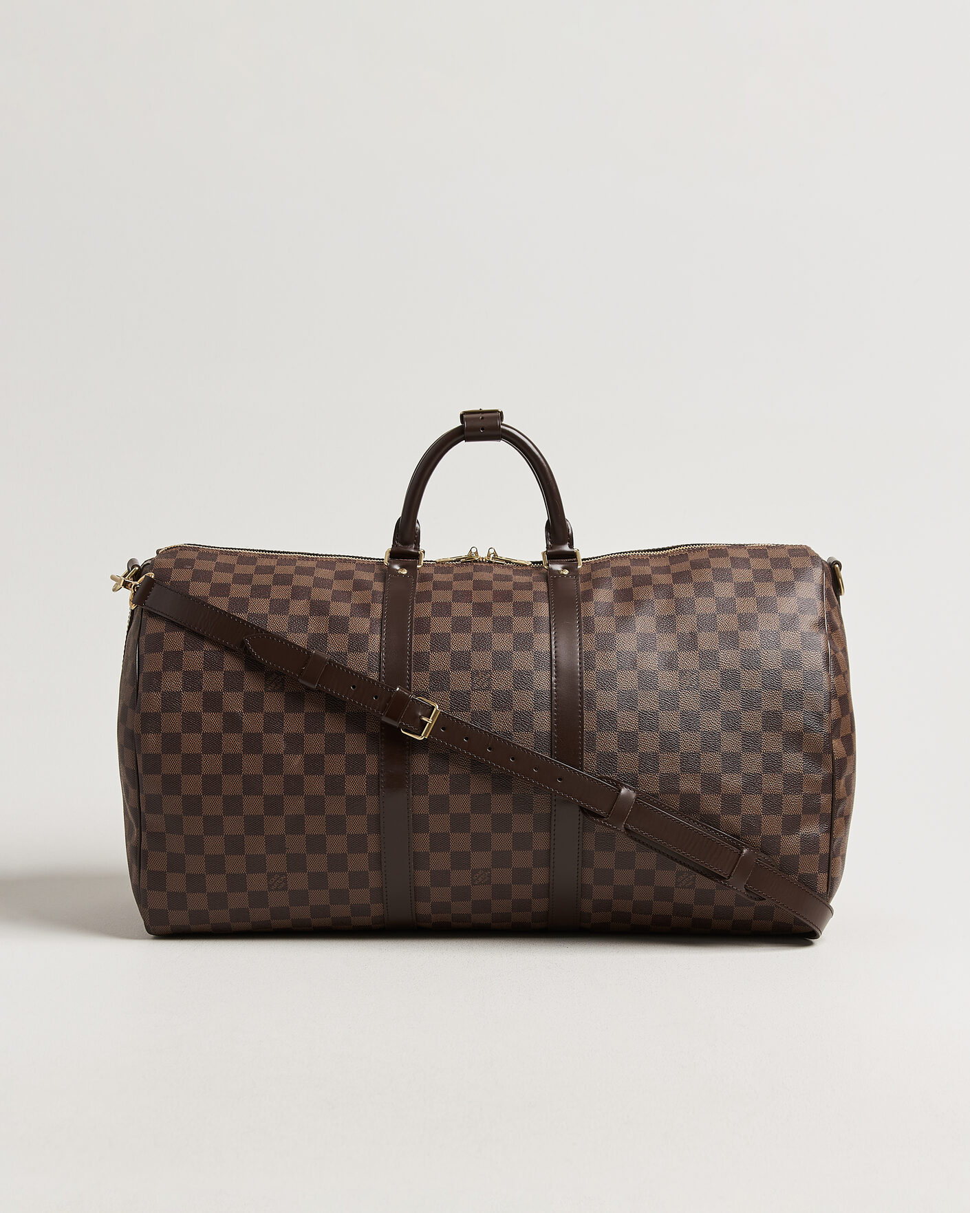 Men | Pre-Owned & Vintage Bags | Louis Vuitton Pre-Owned | Keepall 55 Bandouliére Damier Ebene